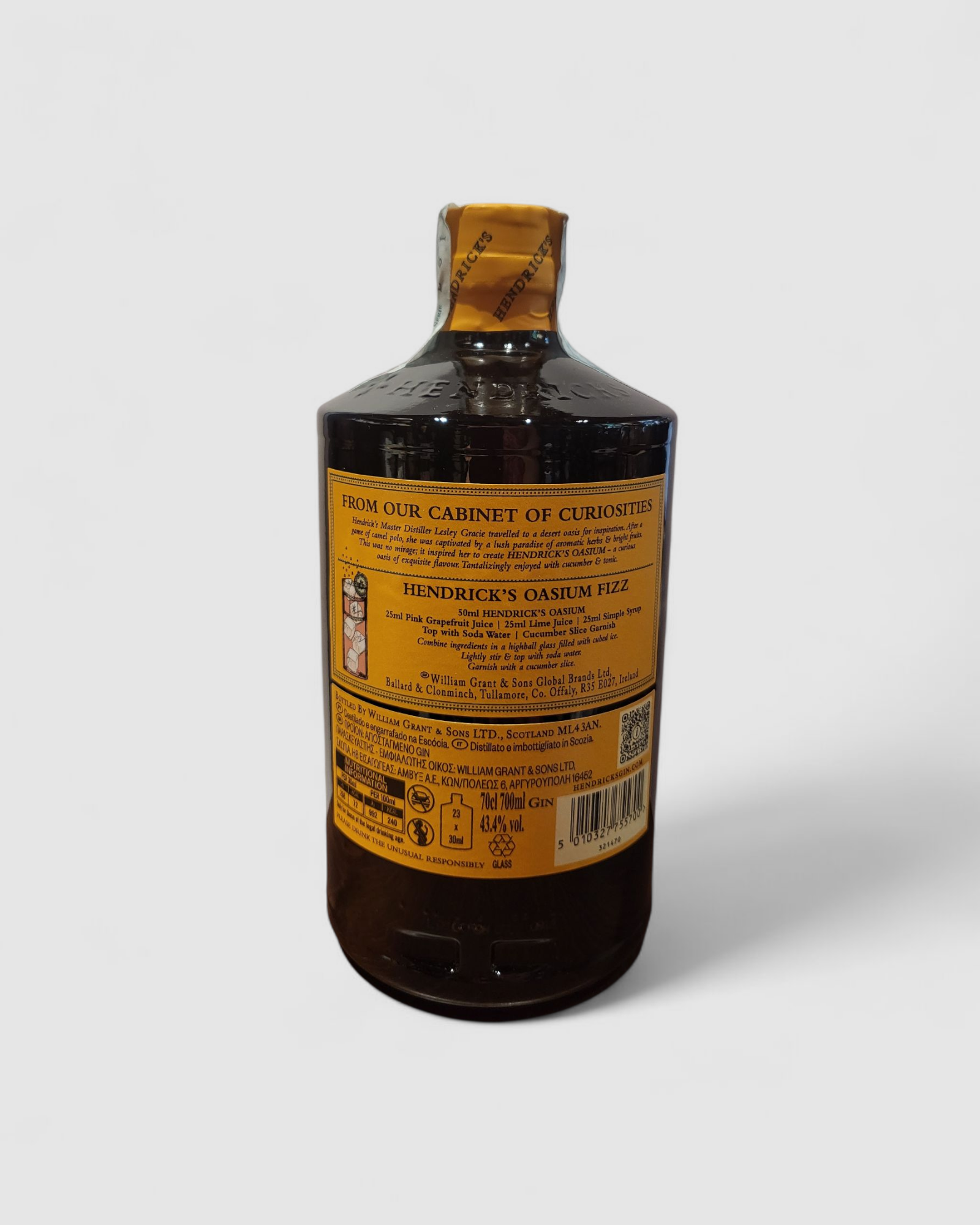 Gin Hendrick's Oasium Fizz - Gin