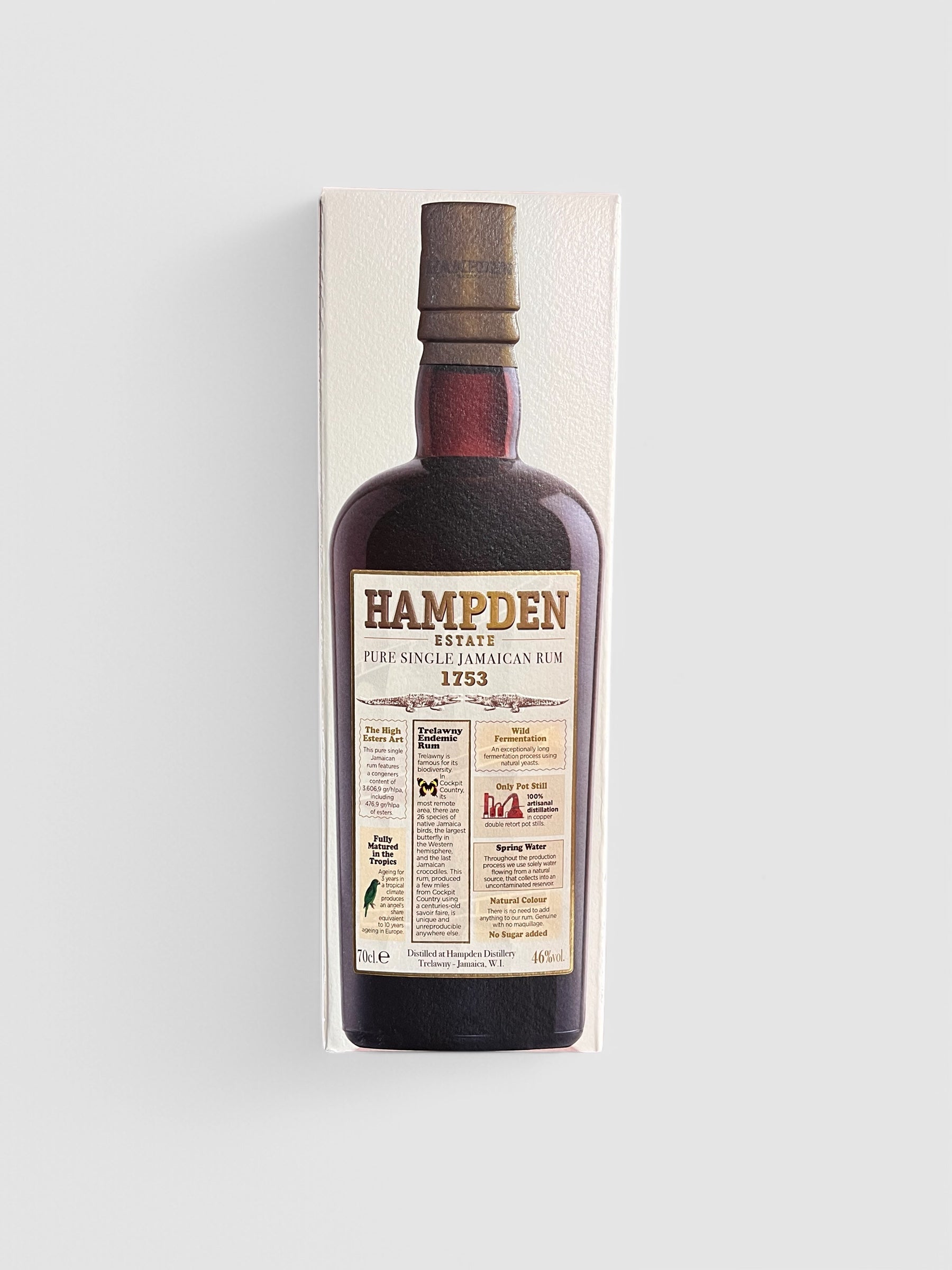 Hampden Estate - pure single Jamaican Rum 1753