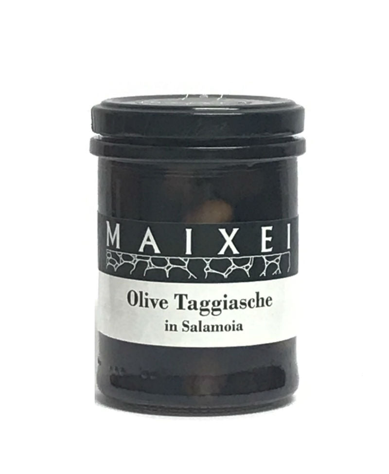 (vetro 205 Gr) Olive Taggiasche In Salamoia - Maixei