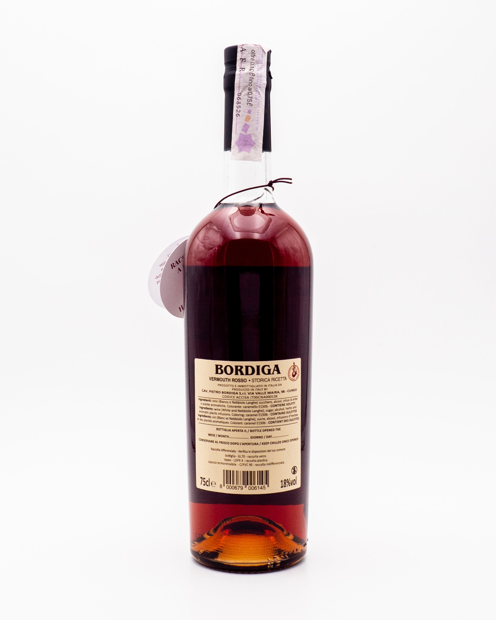 Vermouth di Torino Rosso - Bordiga