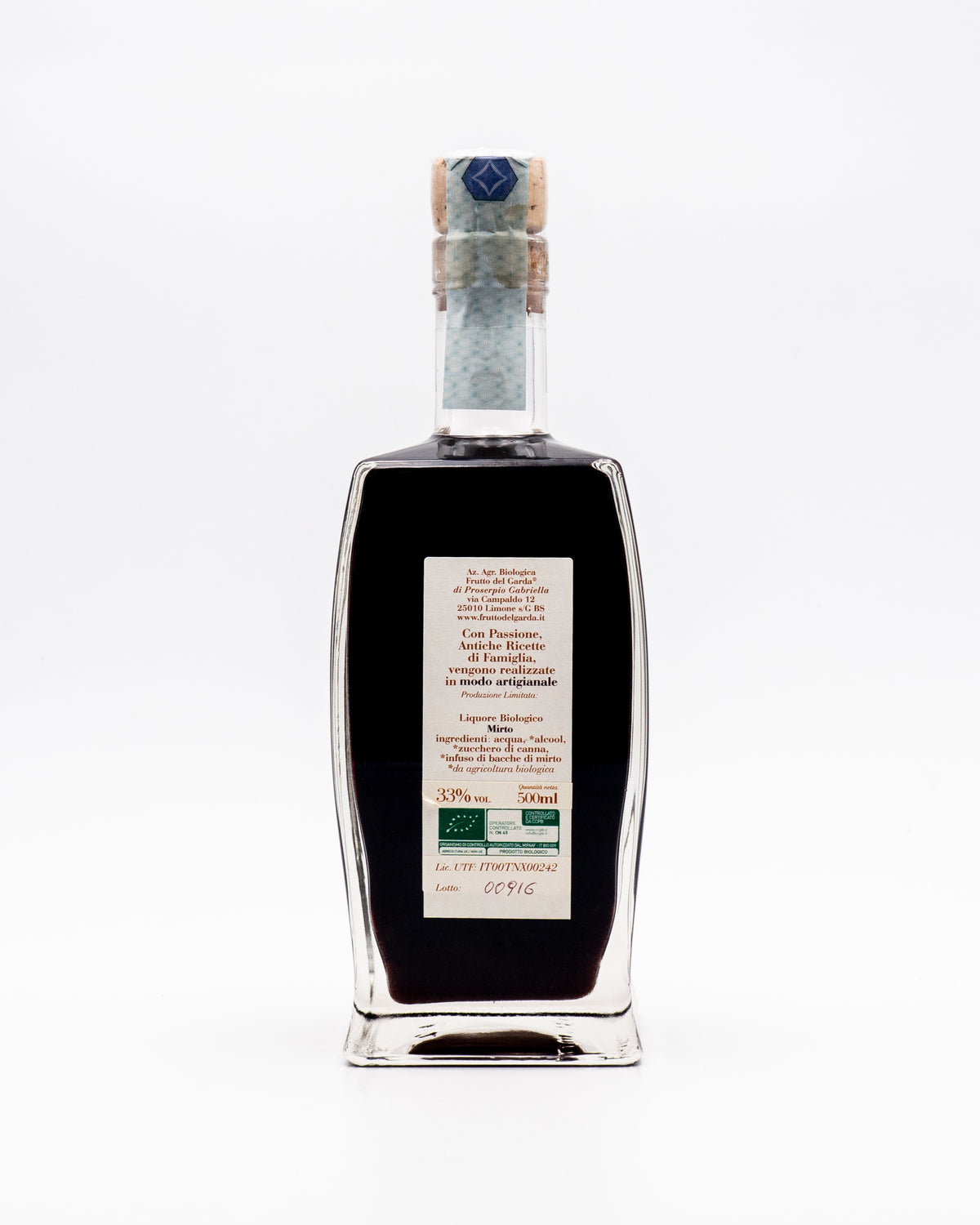 Mirto liquore biologico - Frutto del Garda