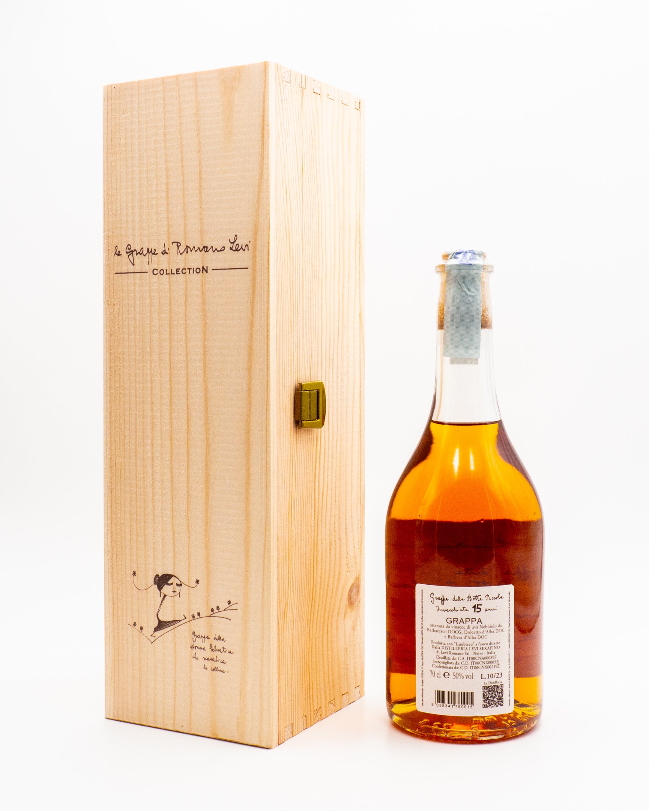 Grappa Ambrata Riserva 15 anni 50% Vol. 2008-2023 - Levi