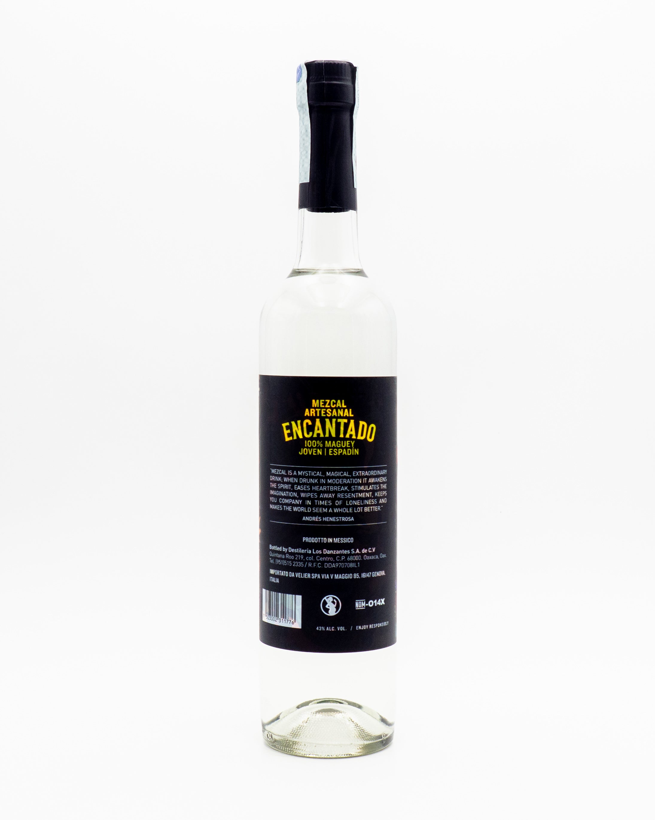 Mezcal Artesanal Encantado 43% Vol. - Destileria Los Danzantes