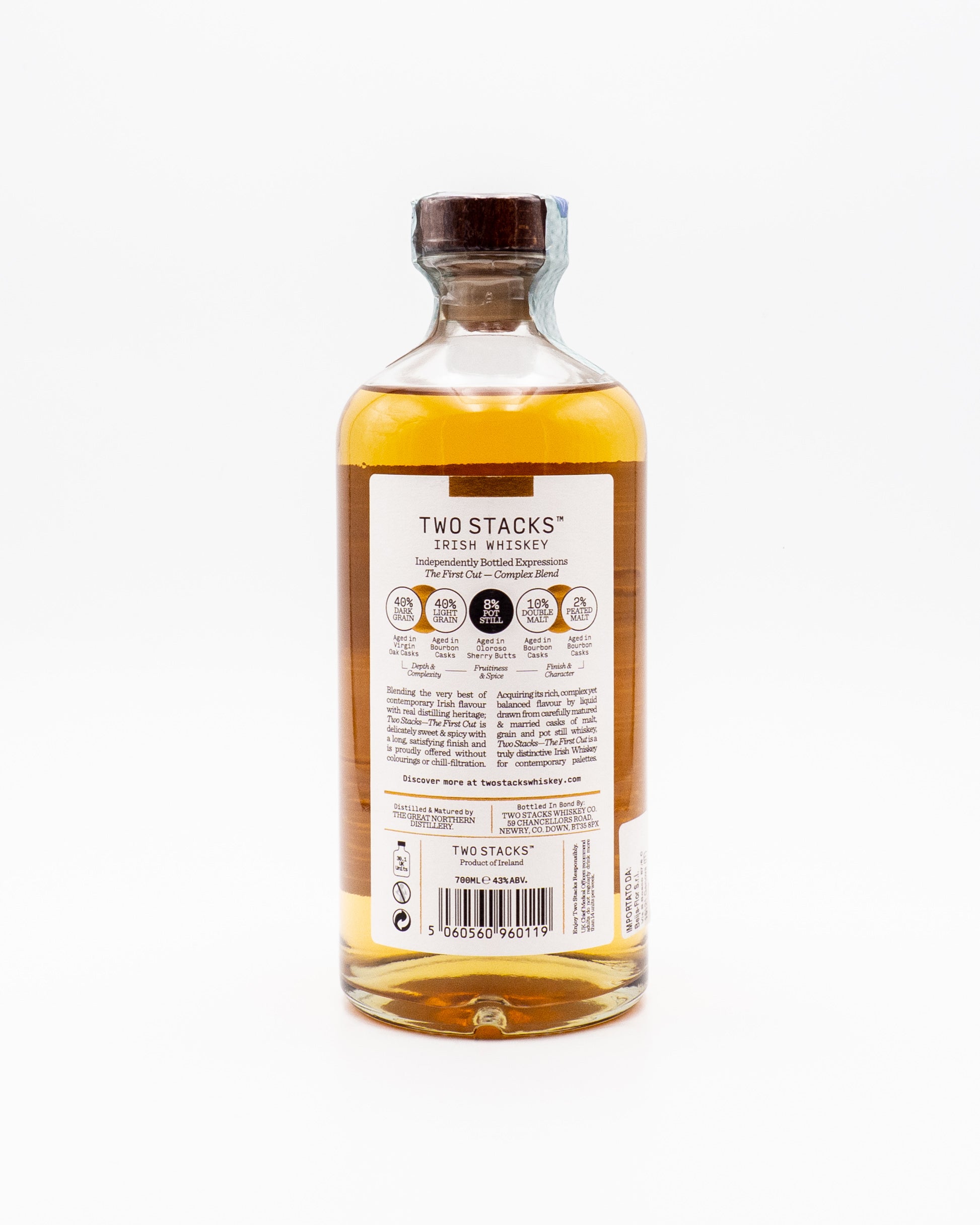 The First Cut Irish Whiskey - Two Stacks