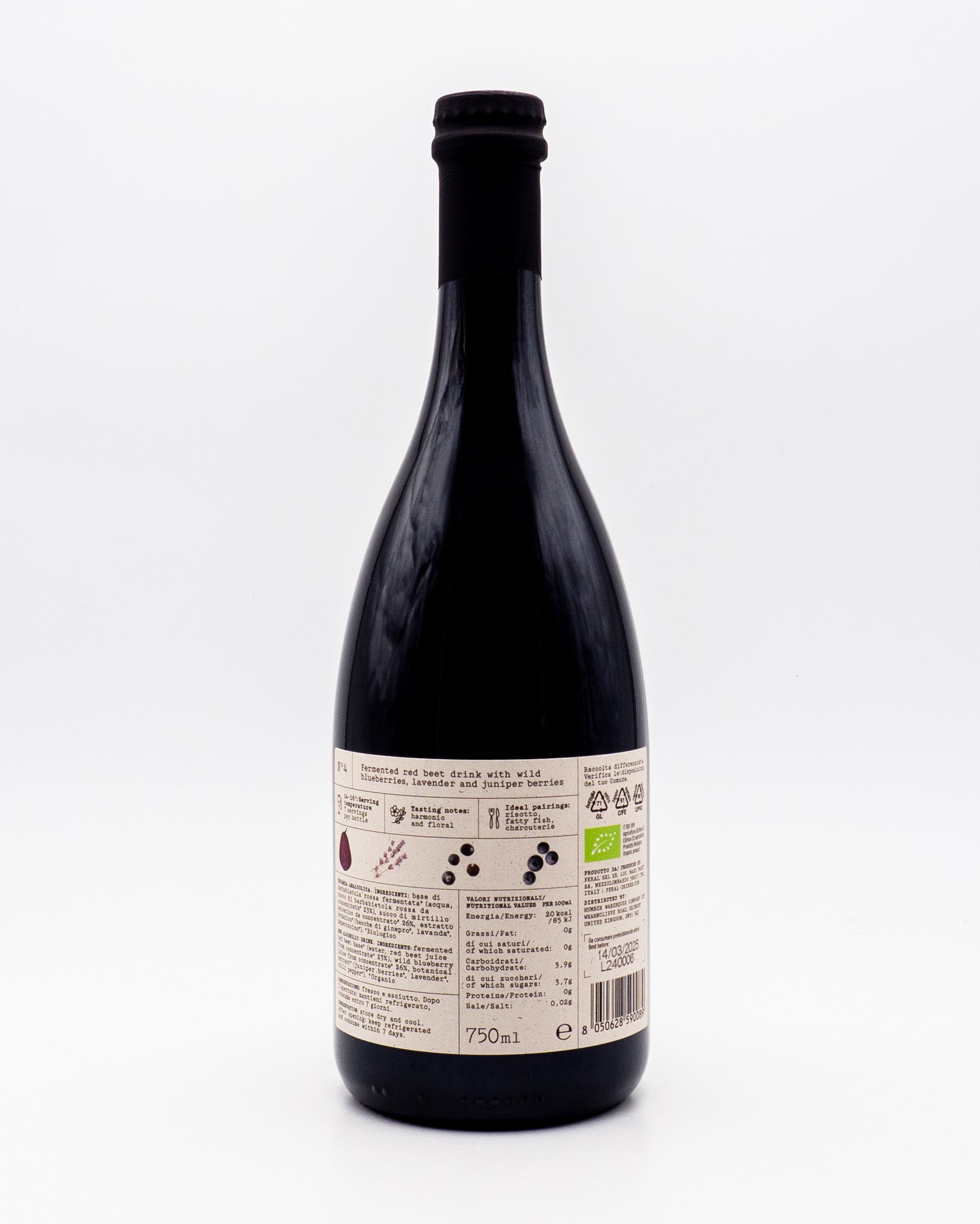 Feral n.4 fermentato di barbabietola rossa, lavanda e ginepro - Feral