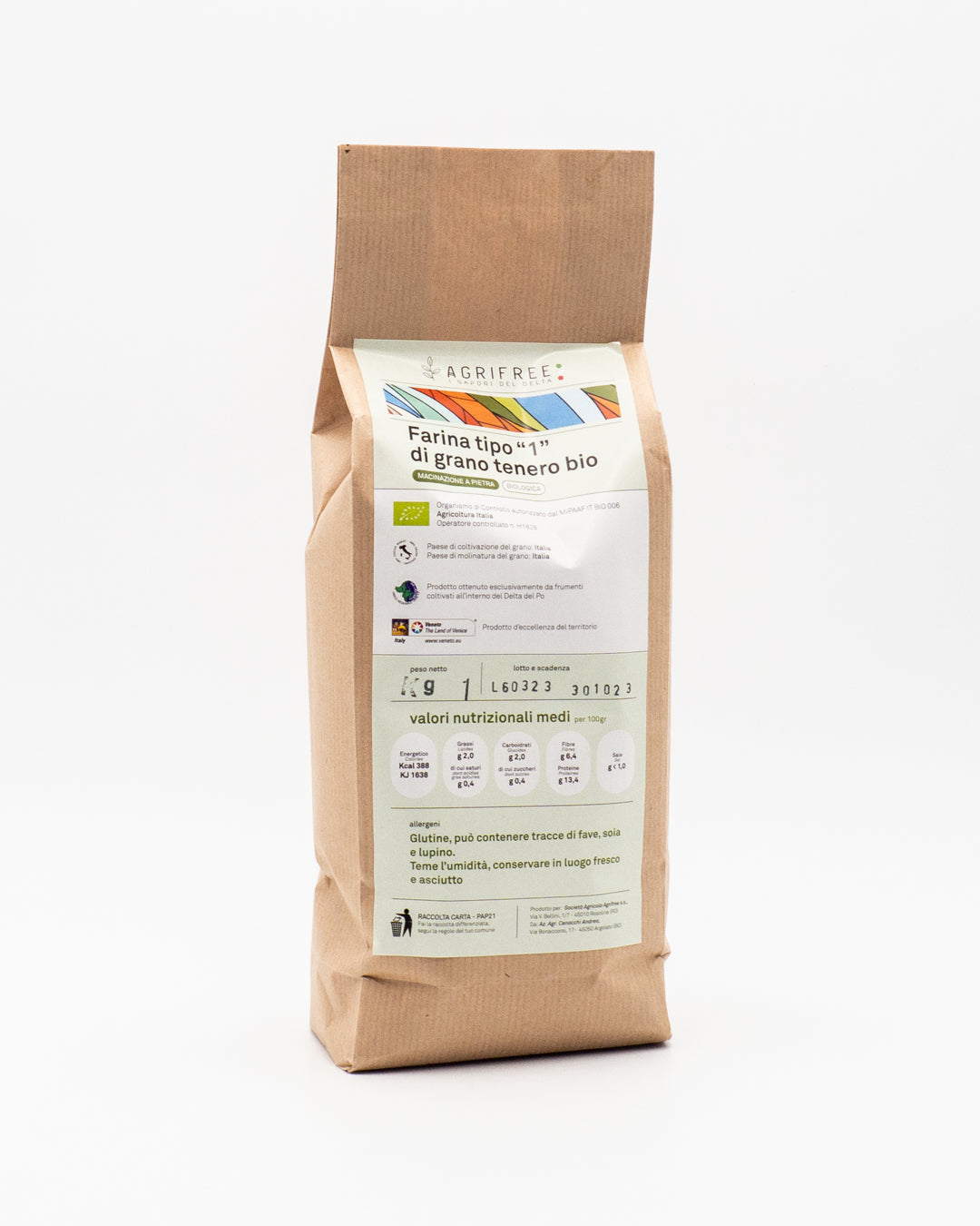 Farina "Tipo 1" di Grano Tenero BIO - Agrifree | 1kg