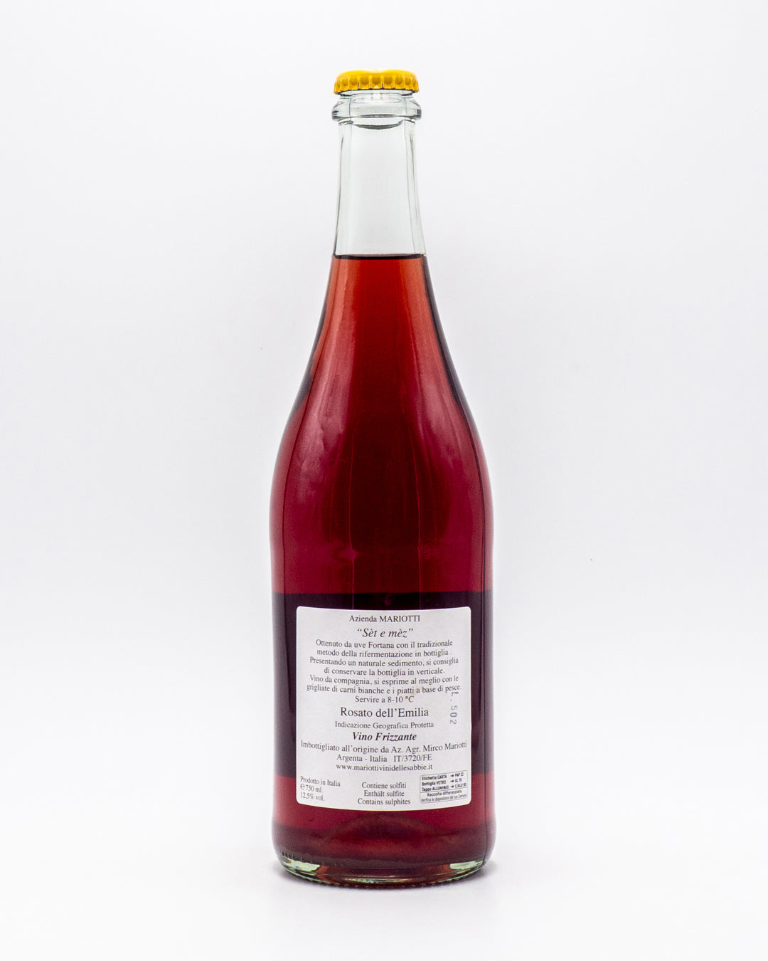 Vino Rosato Frizzante Sèt e Mèz - Mariotti