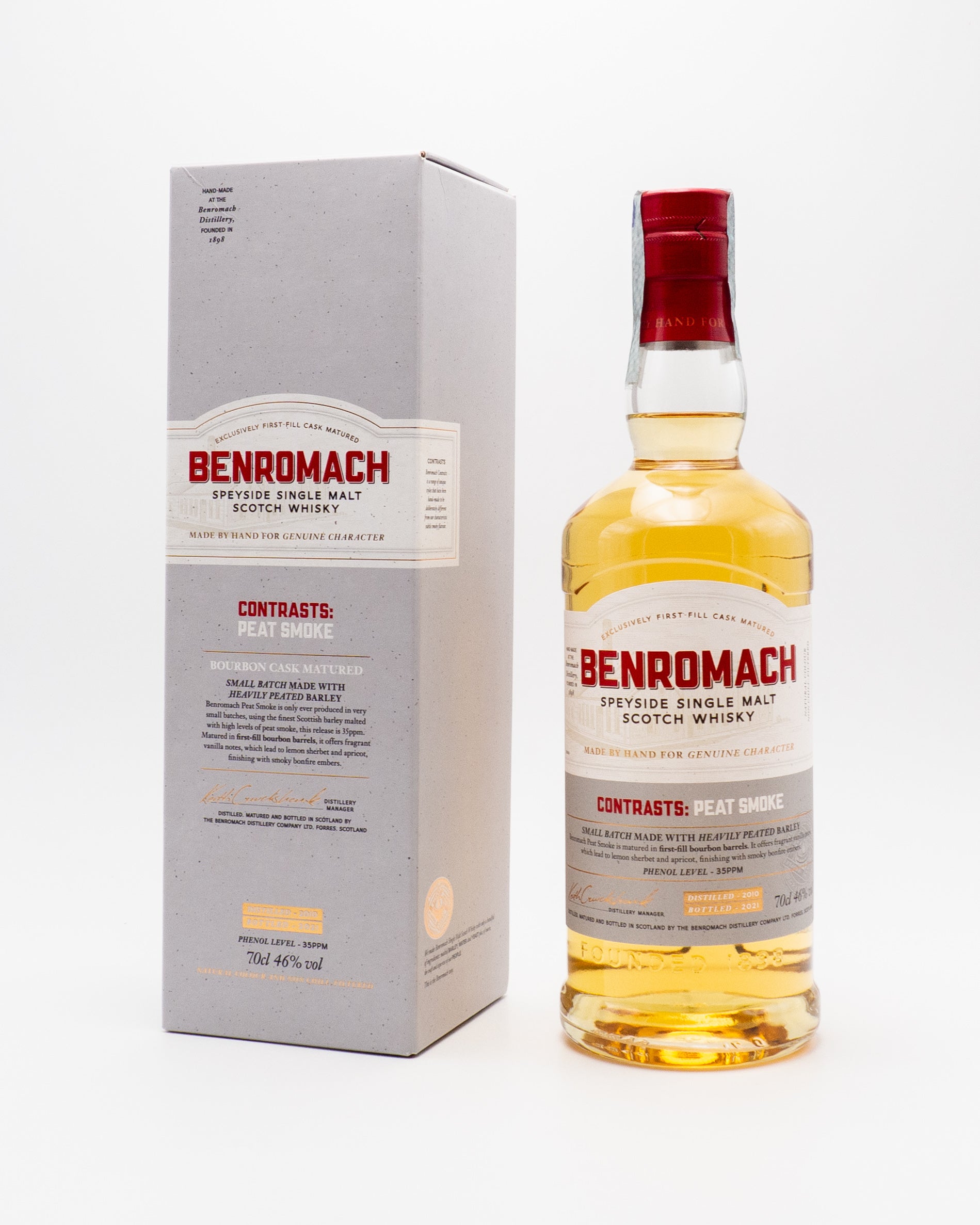 Peat Smoke Speyside Single Malt Scotch Whisky - Benromach