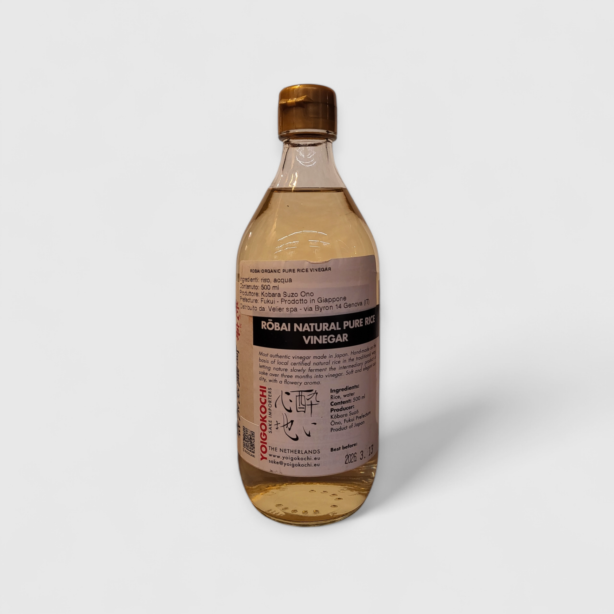 Yoigokochi di Kobara Suzo - Aceto di riso Giapponese