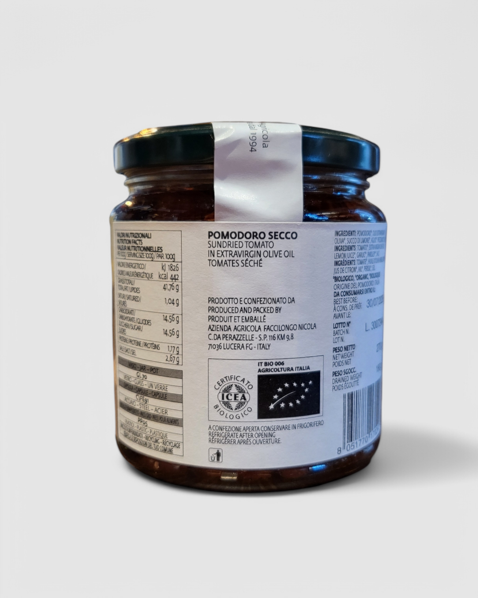 Pomodoro Secco - Az. Agricola Paglione