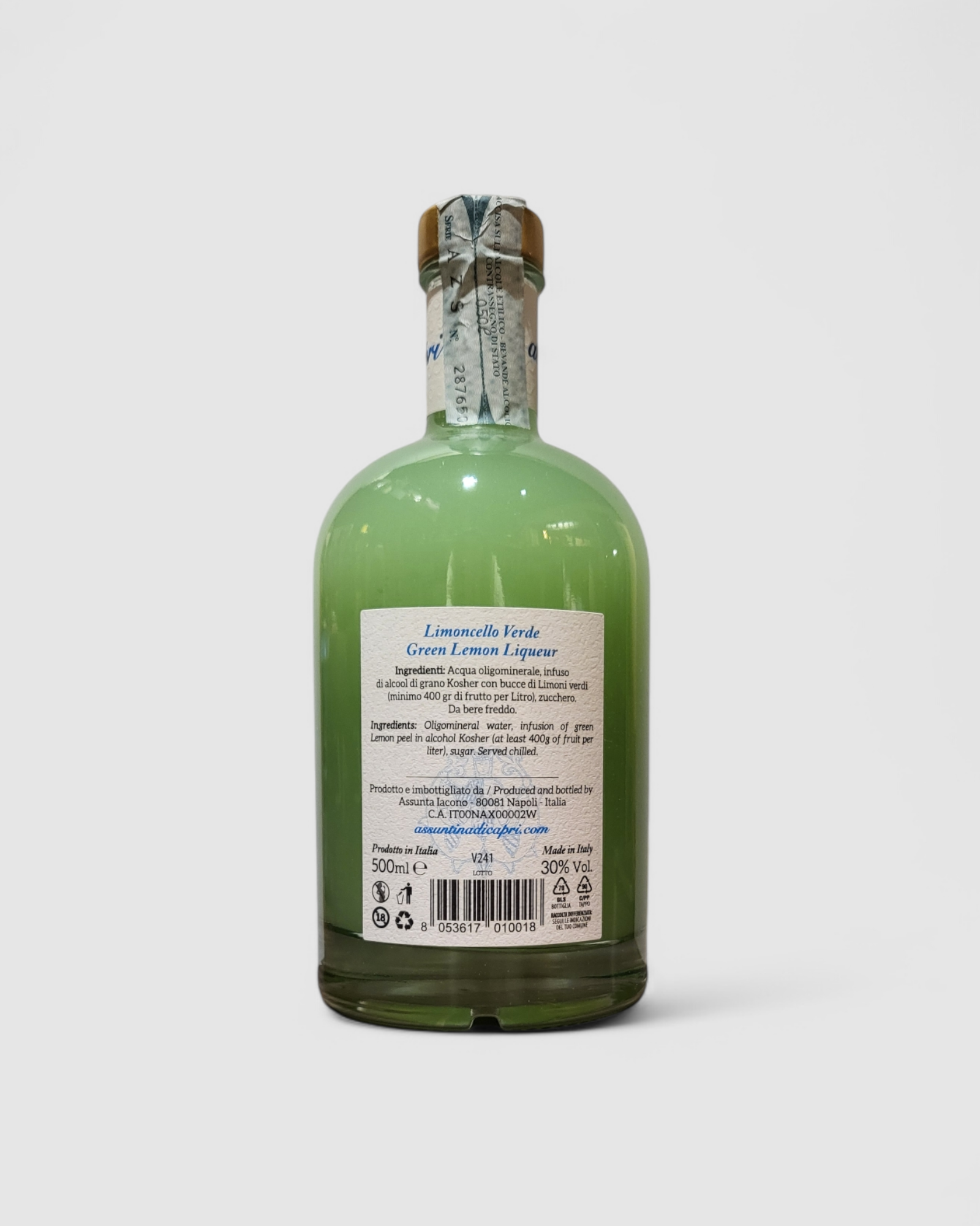 Limoncello Bucce di Limoni Verdi - Assuntina di Capri