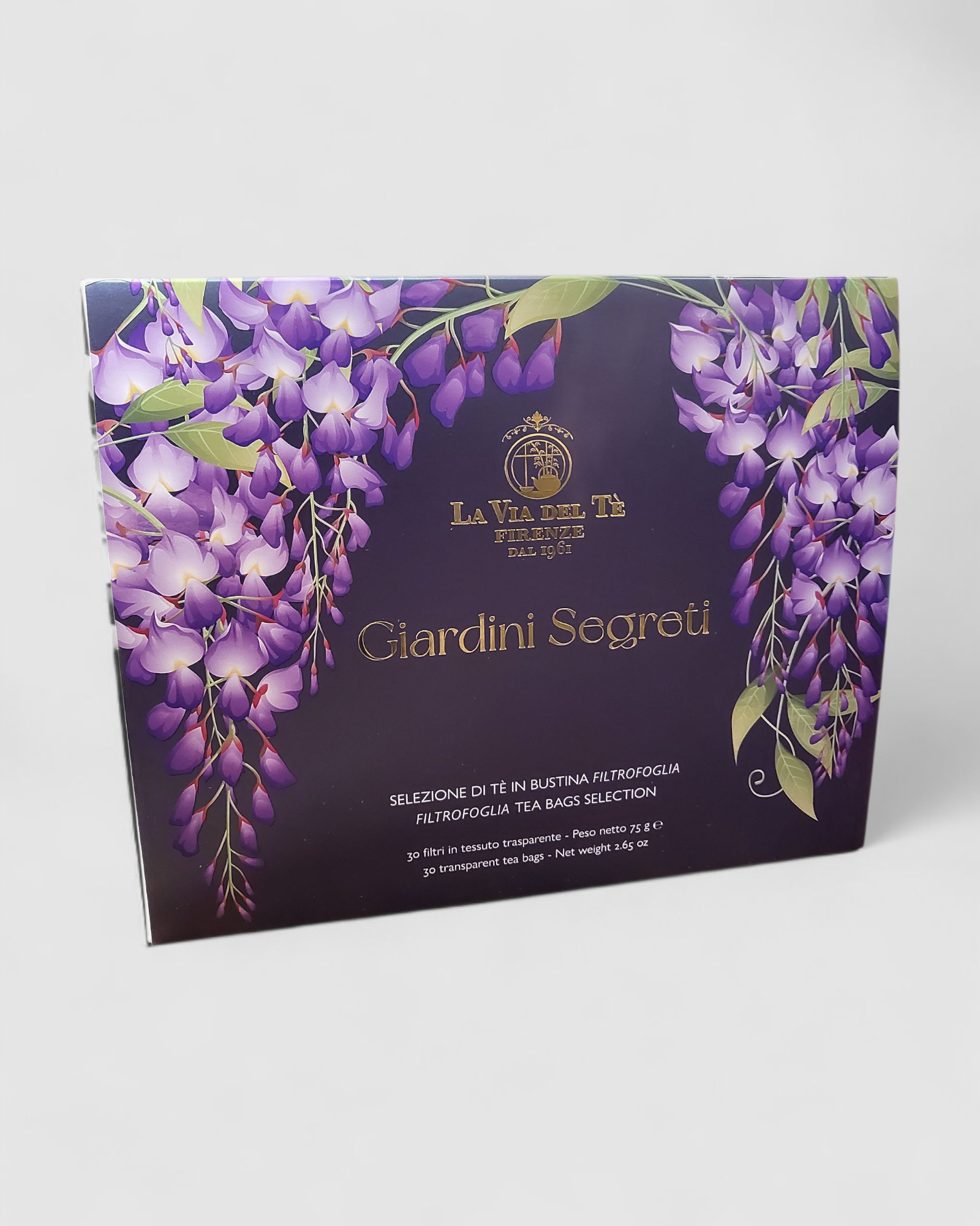 Scatola Viola con selezione di 6 tipologie di tè - La Via del Tè