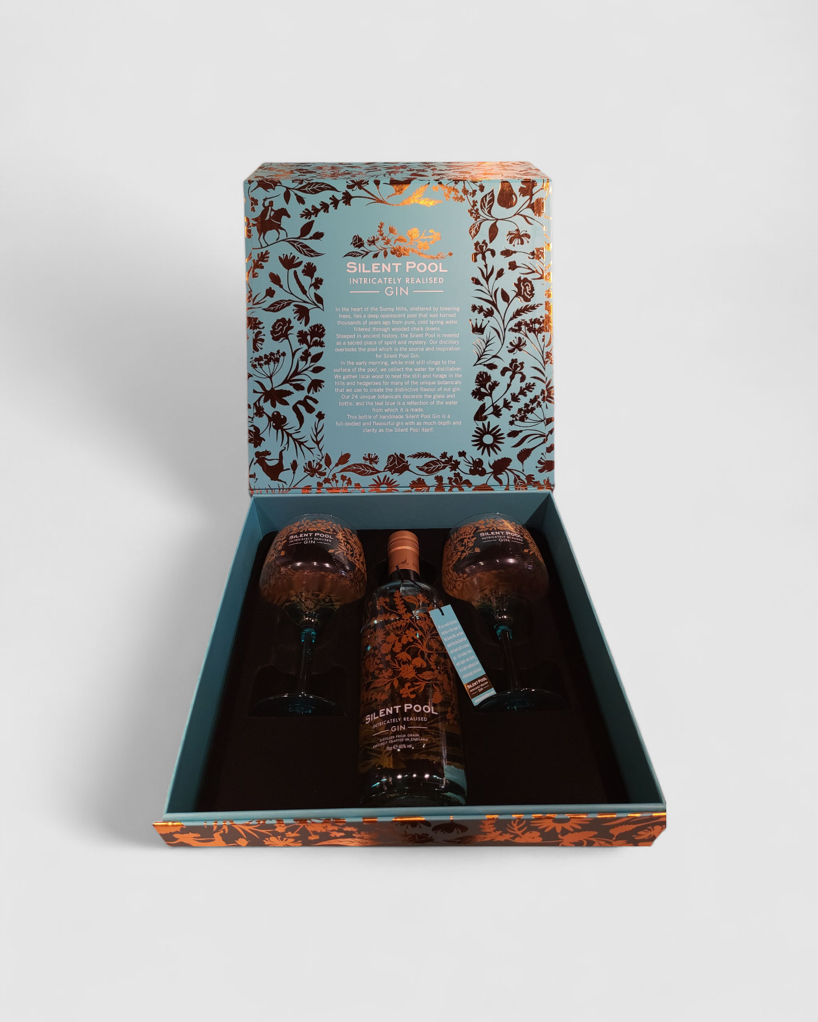 Silent Pool Gin - Special Pack Bottiglia con 2 bicchieri