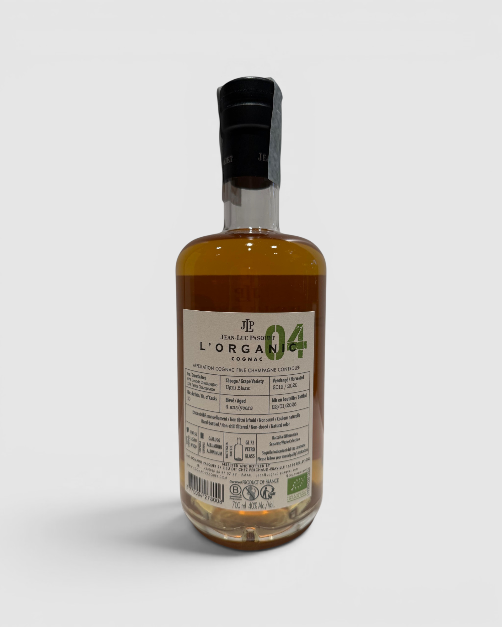 Cognac Jean-Luc Pasquet L’Organic 04
