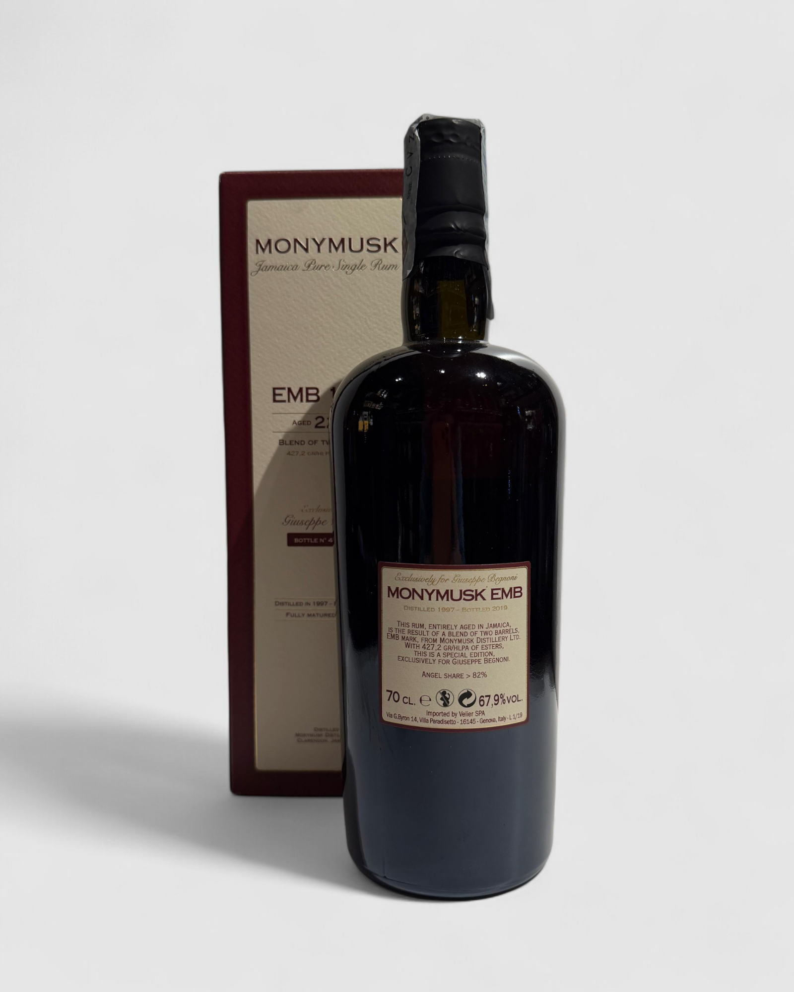 Monymusk EMB 1997 Velier 22 Year Old / Giuseppe Begnoni - Bottle n. 440 of 442