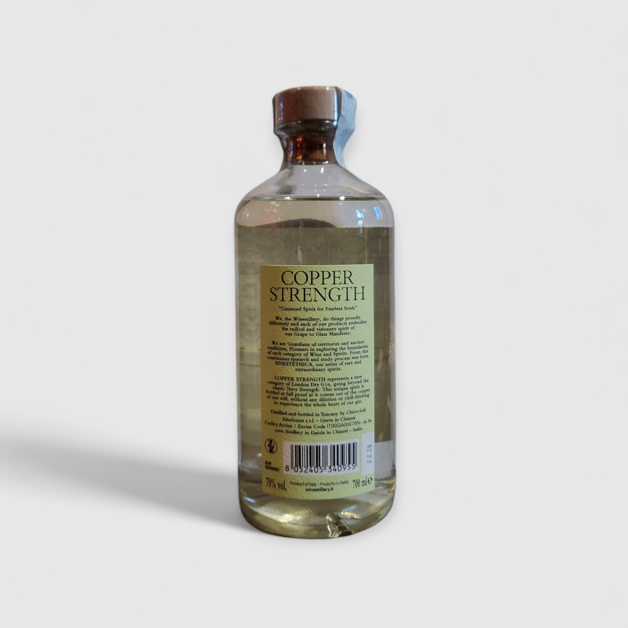 Gin Copper Strength - Winestillery 70 cl