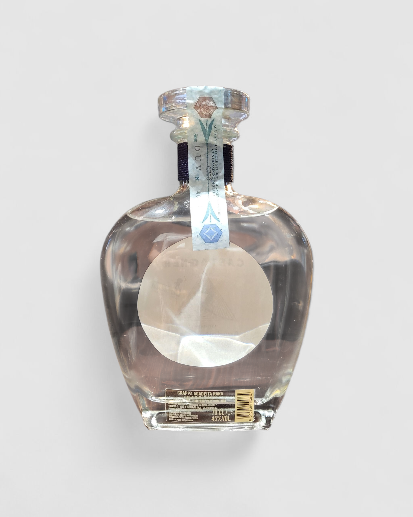 Grappa Rara Bianca Agadeìta con confezione in legno - Castagner