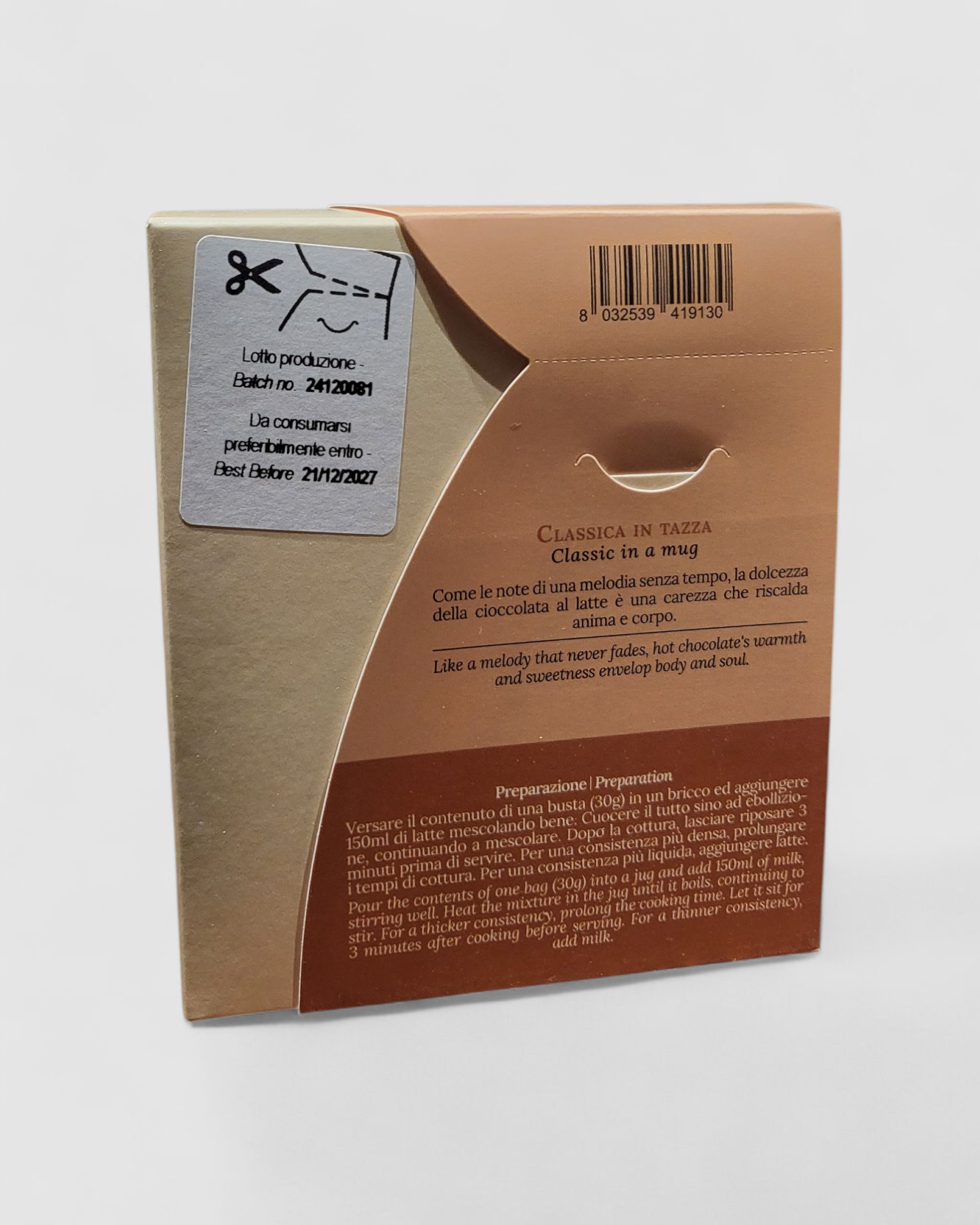 Cioccolata Calda (Cioccolata al Latte) - Meridiani