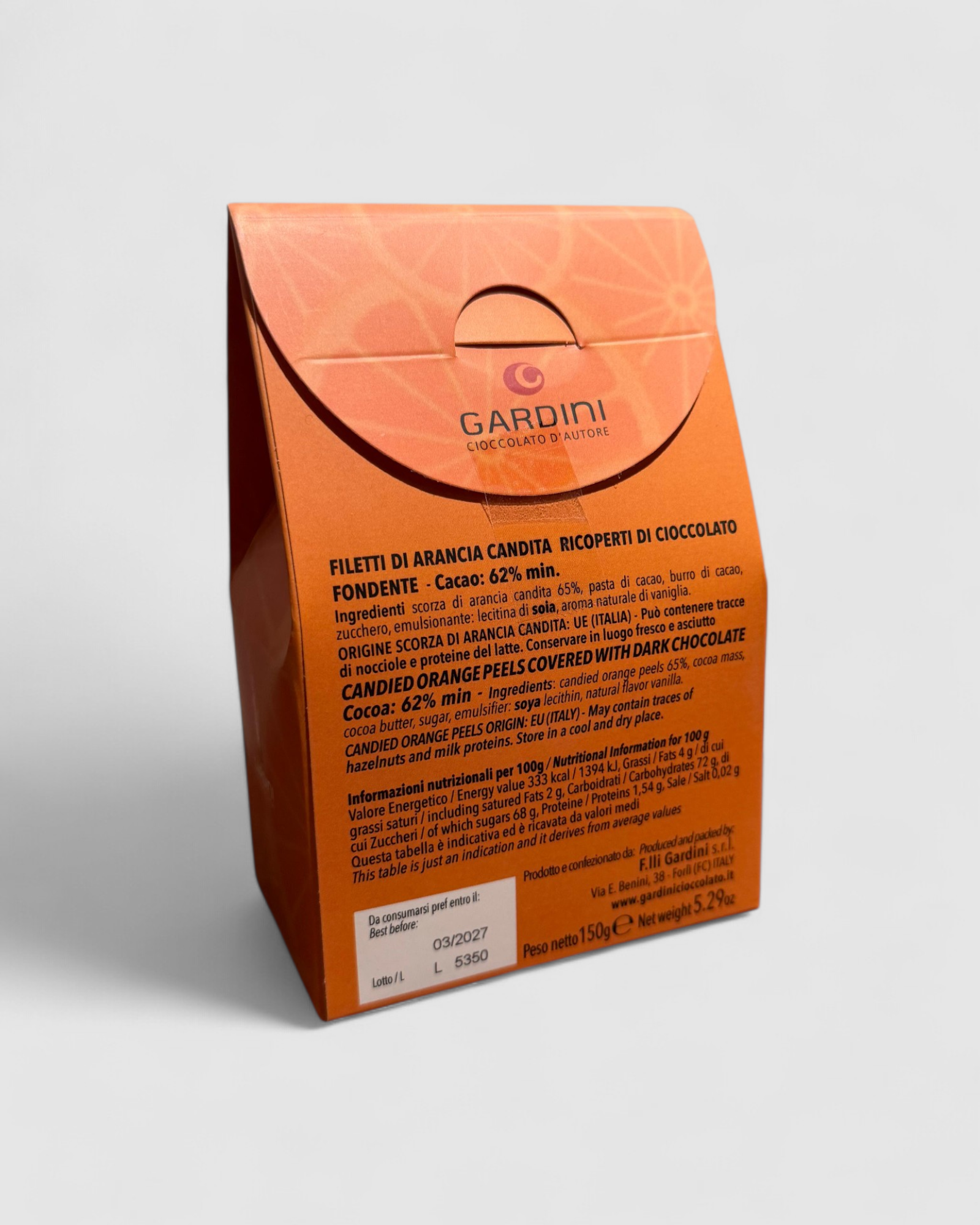 Arancini | Arancia candita ricoperta di cioccolato fondente - Gardini