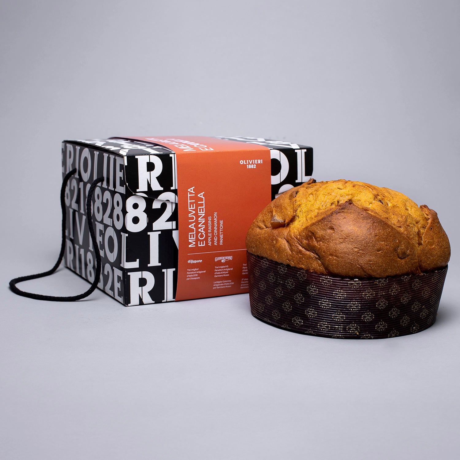 Panettone Mela Uvetta e Cannella - Olivieri 1882