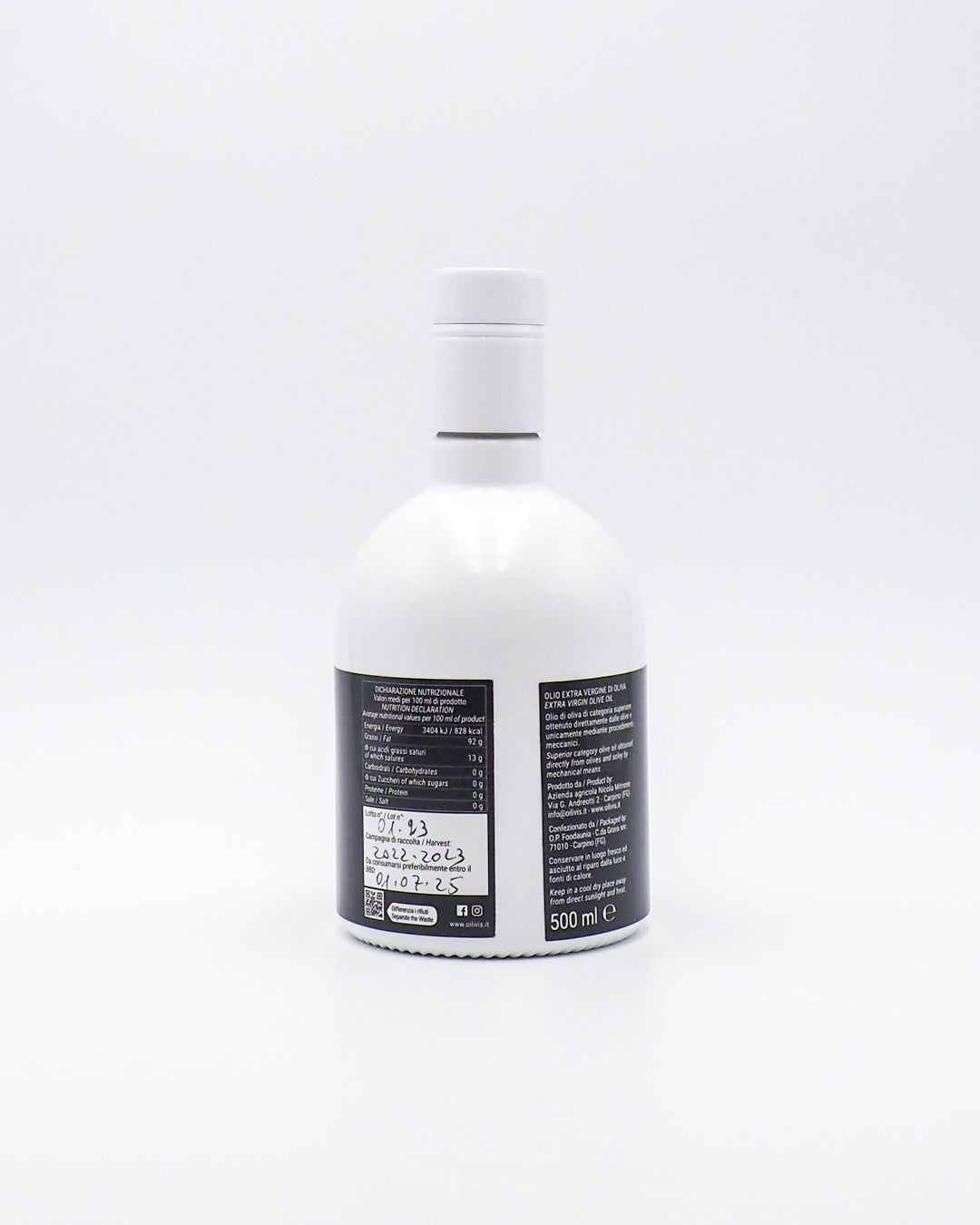 Olio Extravergine di Oliva Monocultivar “Coratina”- Oilivis