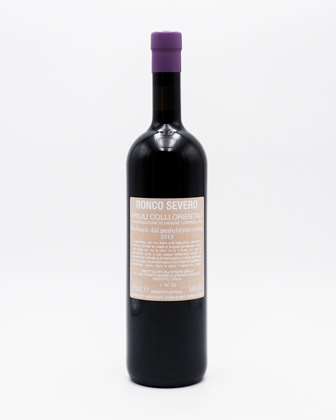Refosco dal Penducolo Rosso Ronco Severo 2019 | 14% - 75cl