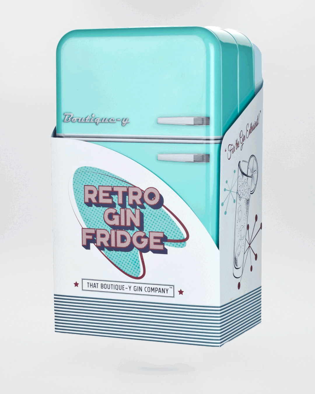Retro Gin Fridge | Set 8 bottiglie 50ml