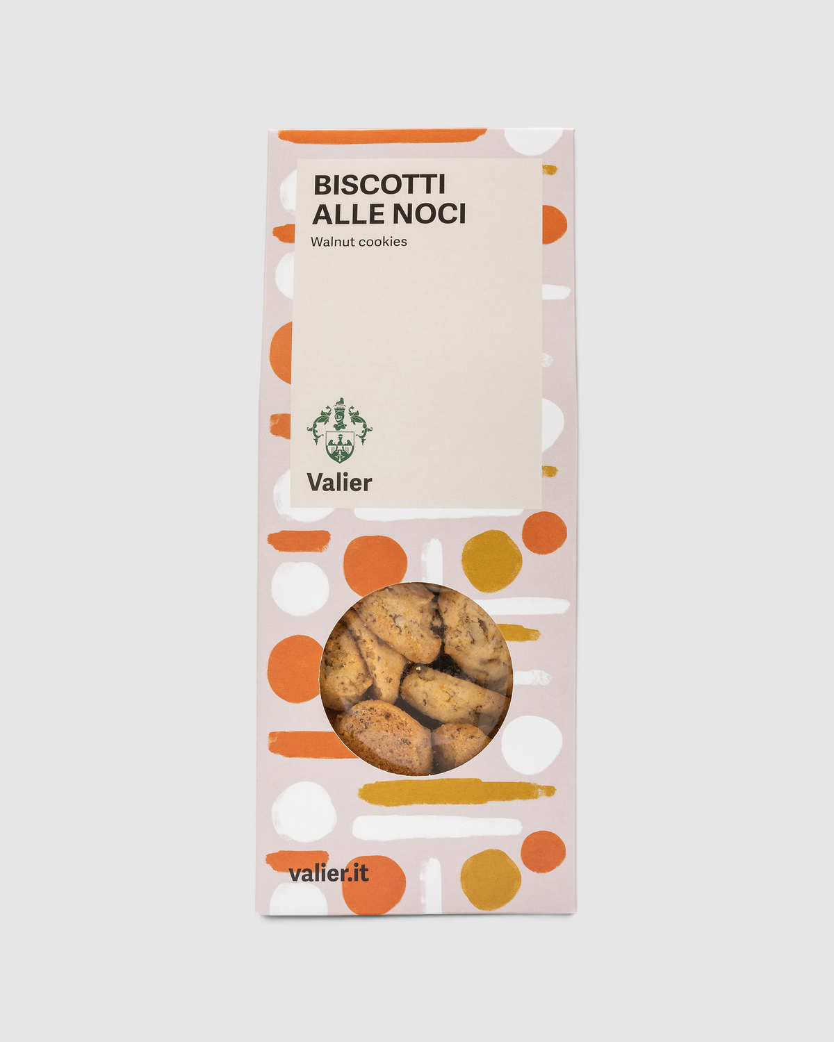 Confezione di biscotti artigianali alle noci Lara di Azienda Agricola Valier in vendita su Raró Shop