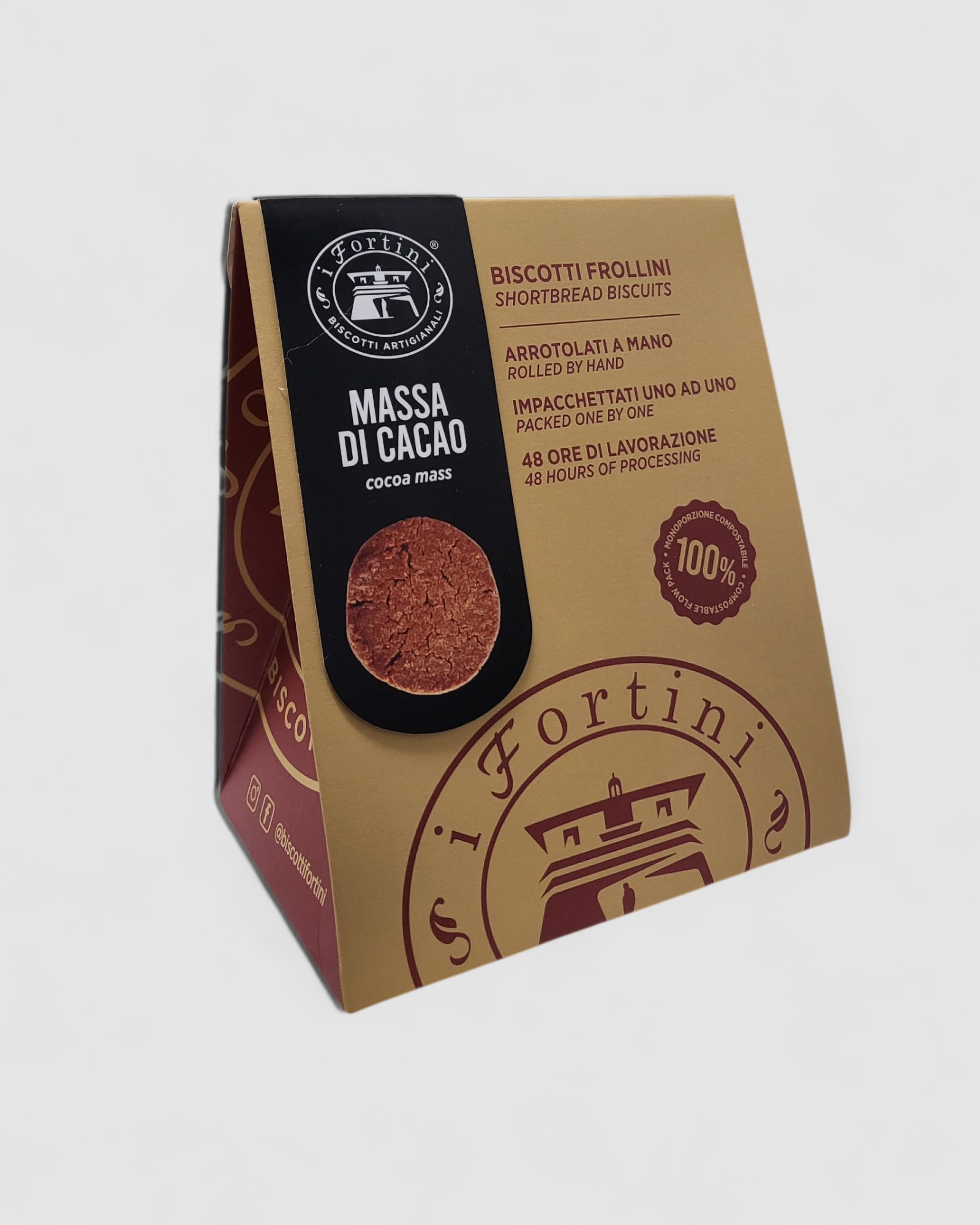 Biscotti frollini Massa di Cacao  I Fortini