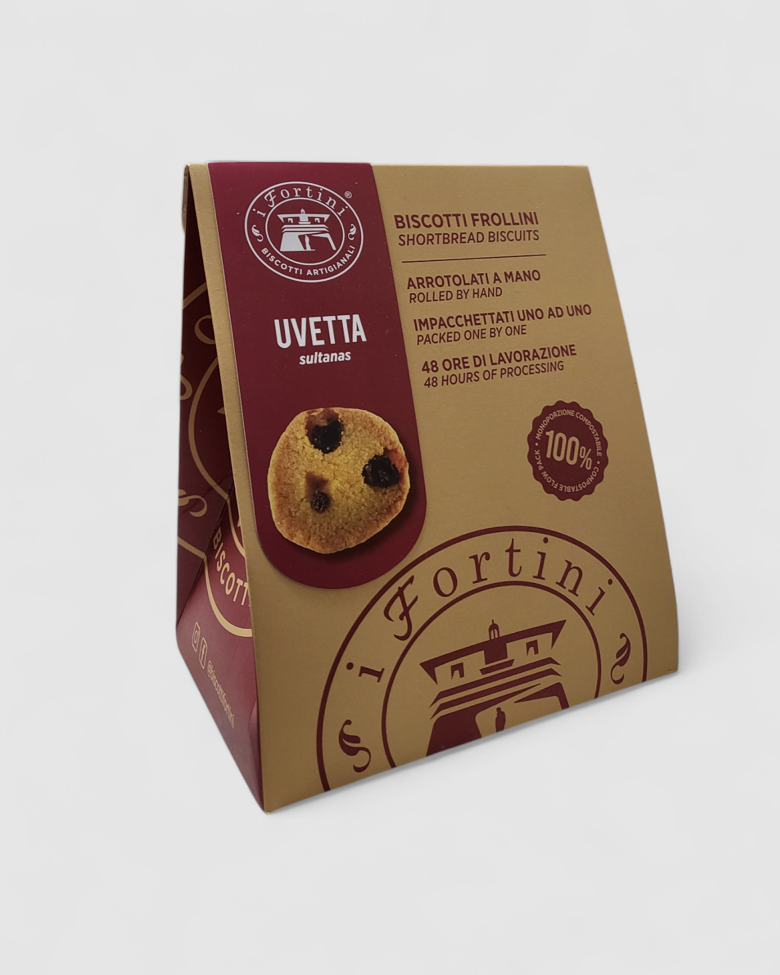 Biscotti frollini Uvetta - I Fortini