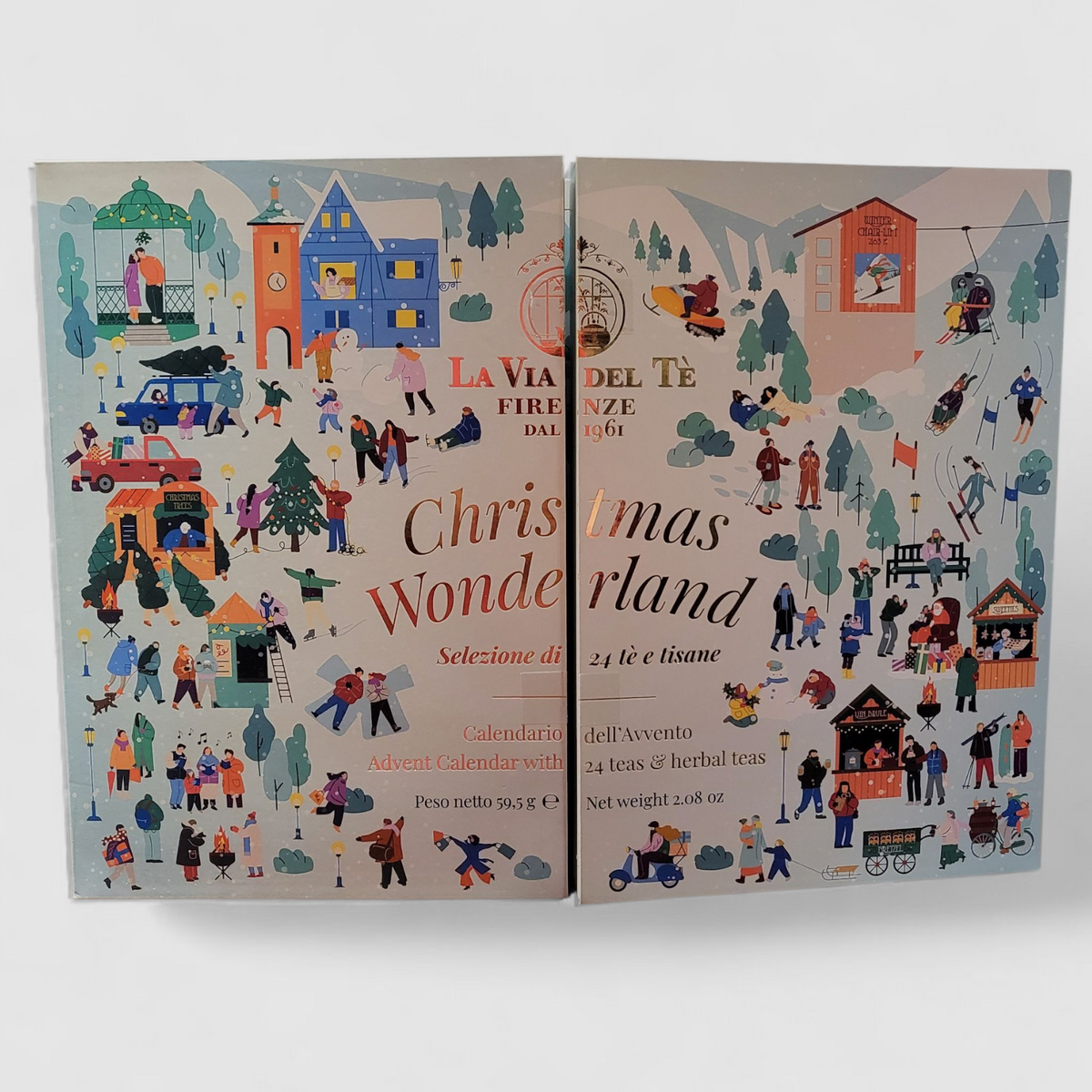 Trade Shop - Calendario Avvento Trenino Di Natale In Legno 24 Cassetti Decorazioni Natalizie 85893835