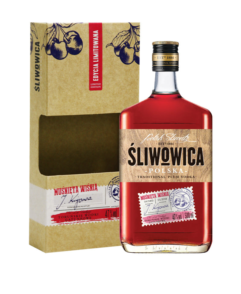 Sliwowica Plum Vodka & Cherry Flavor Astucciato - Torunskier Wodki