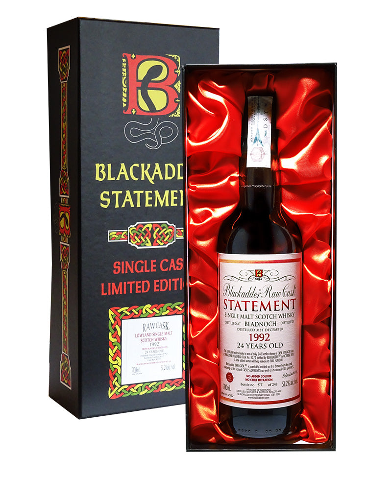 Gift Raw Cask Bladnoch 1992 24yo Cask Ref 8272astucciato - Blackadder