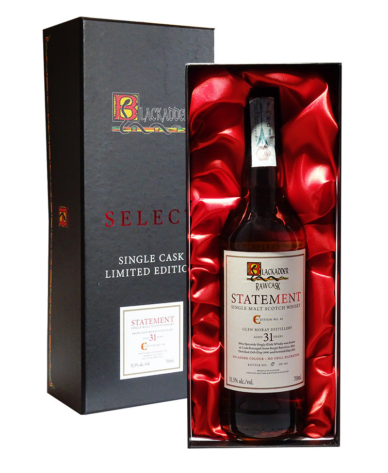 Gift Raw Cask Glen Moray 1990 30yo Cask 4563astucciato - Blackadder