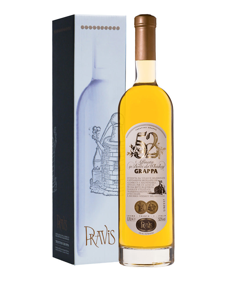 Grappa La 52 Vinacce Uve Rosse Astucciata - Distilleria Pravis