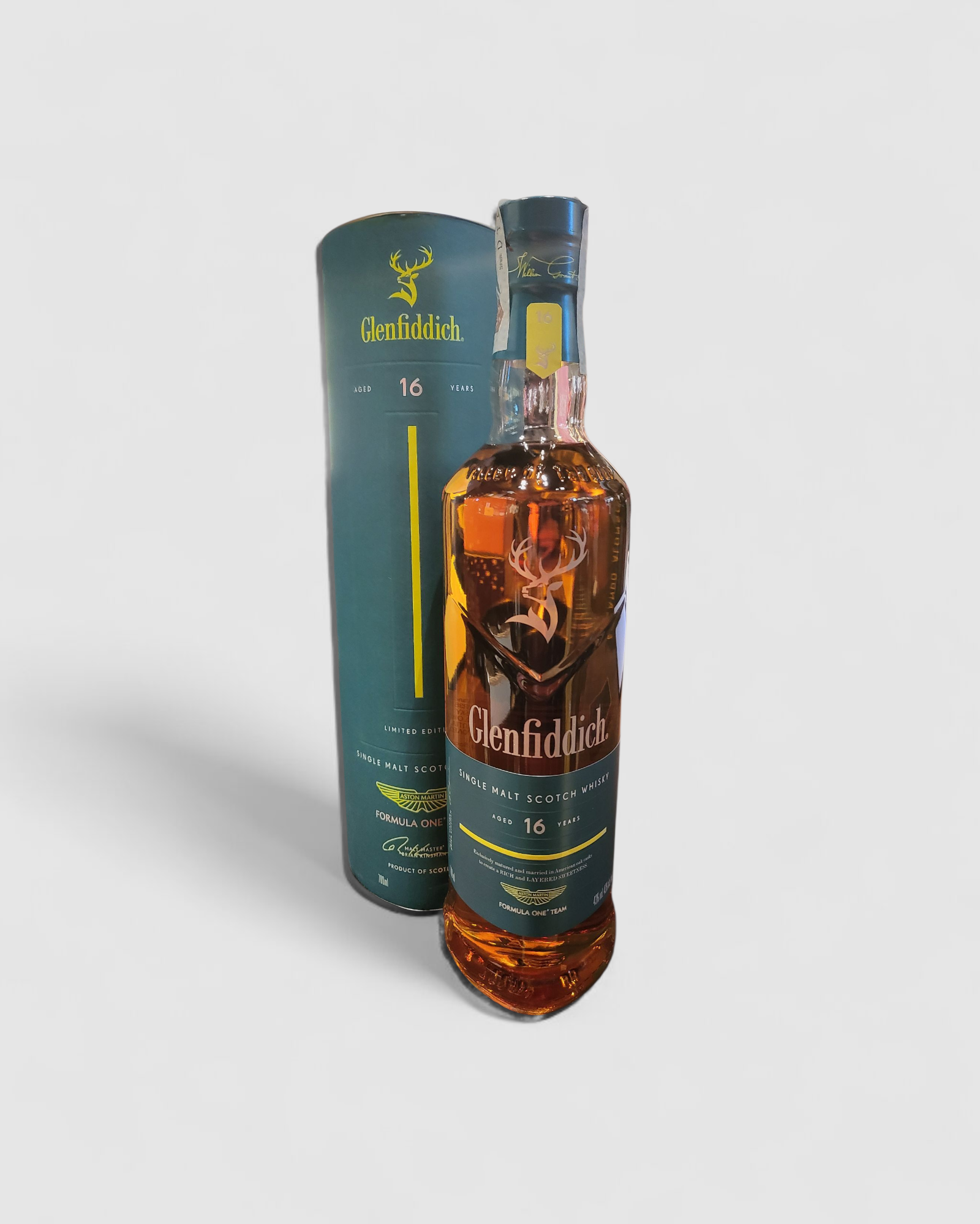Glenfiddich 16 Y.O. Aston Martin F1 Scotch Whisky