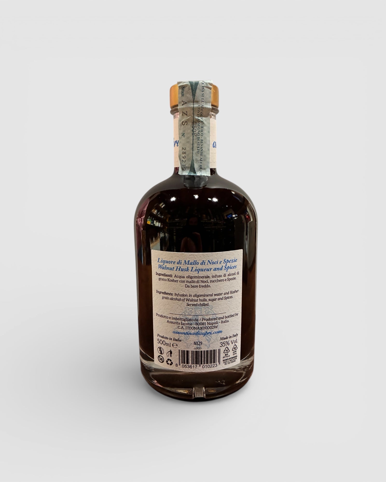 Nux liquore di Mallo di Noci e Spezie - Assuntina di Capri