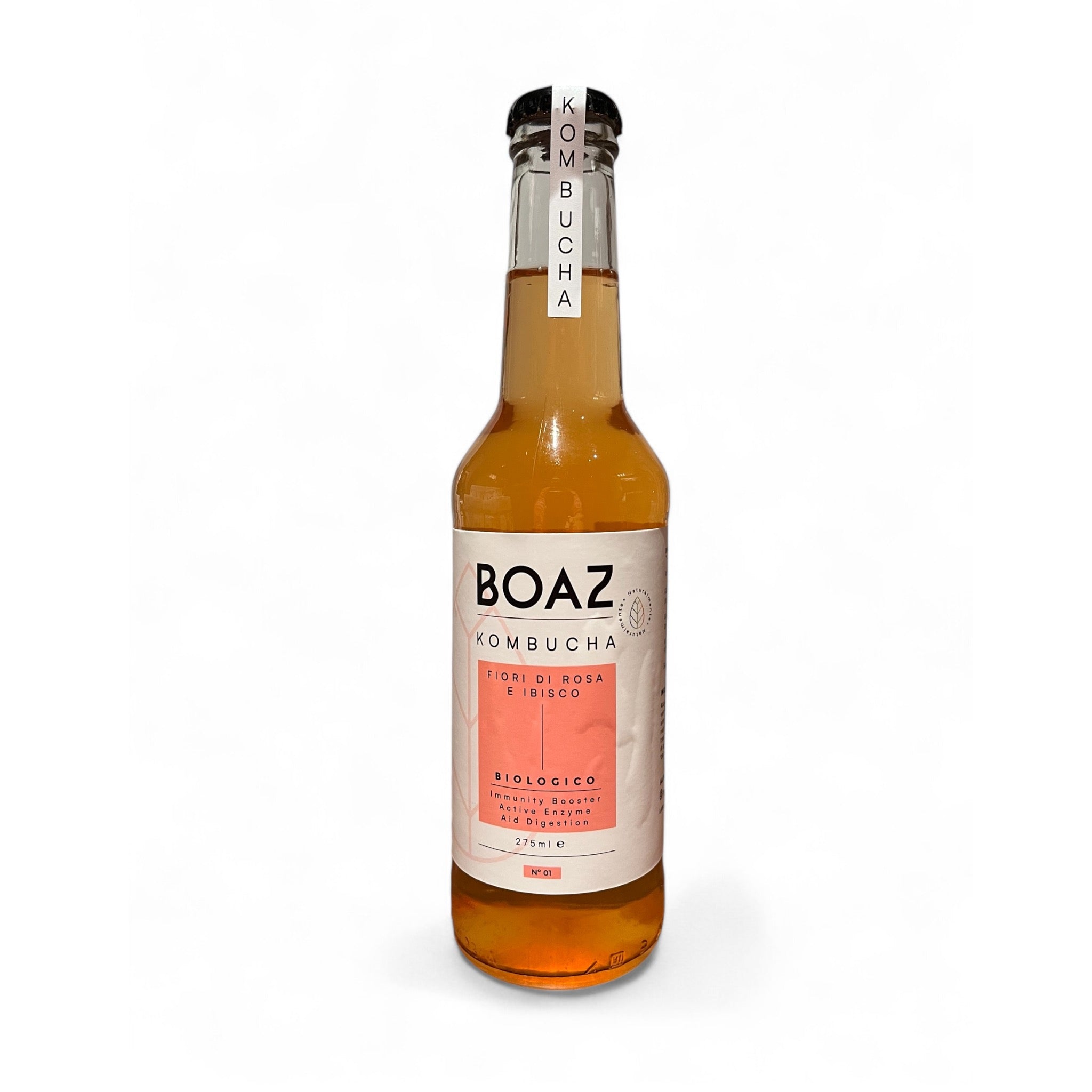 Kombucha Bio Fiori di Ibisco e Rosa - Boaz