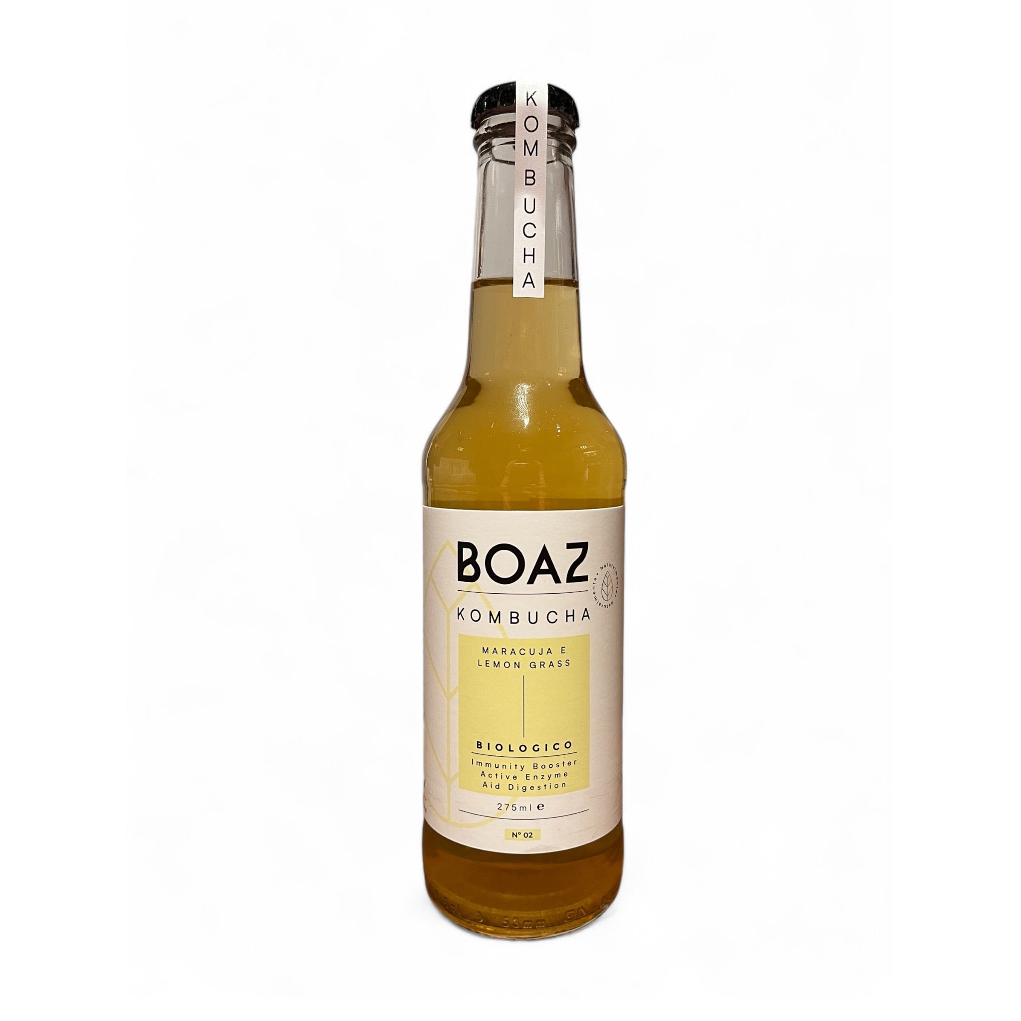 Kombucha Bio Maracuja e Lemongrass - Boaz