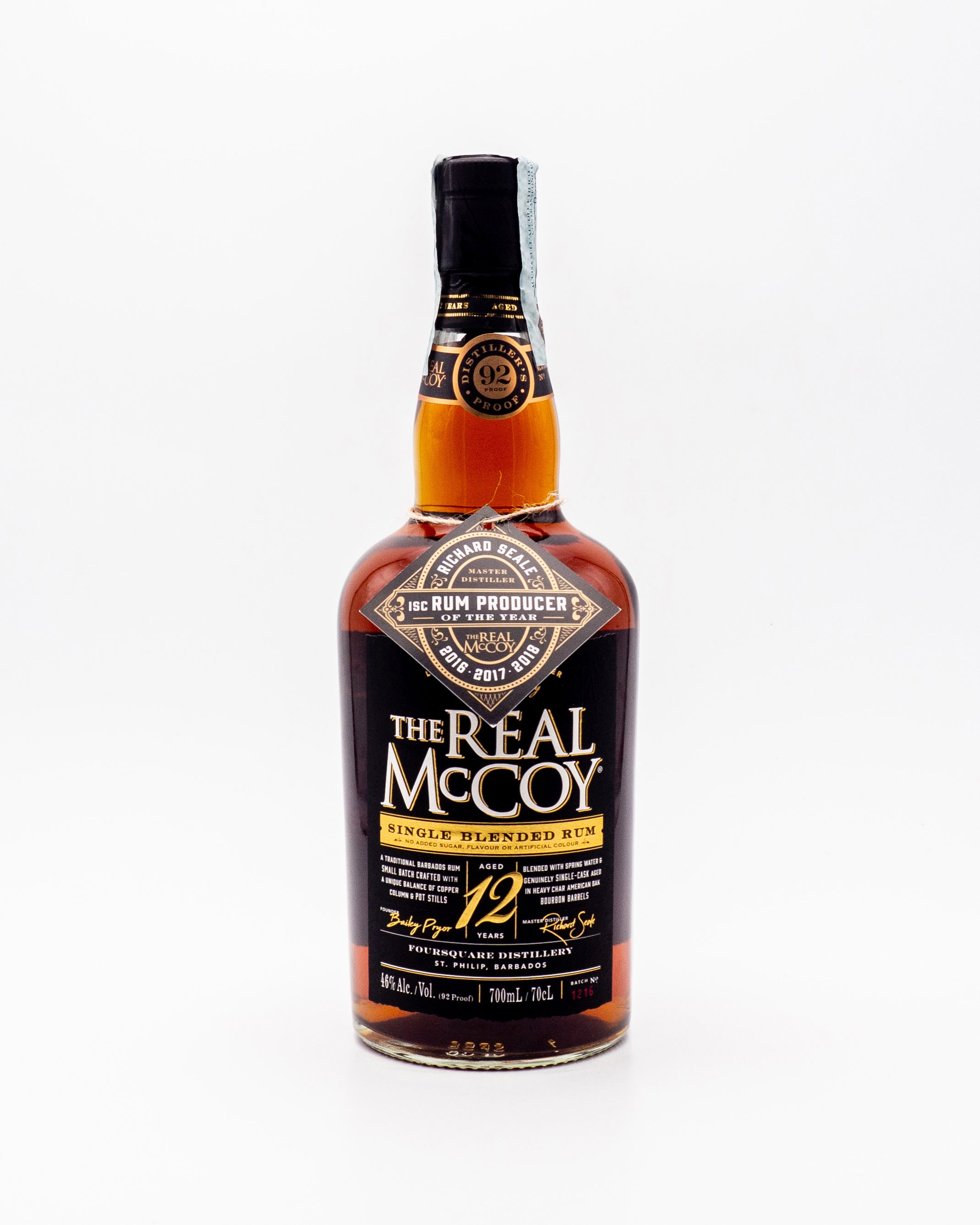 Rum The Real McCoy 12yo - Foursquare