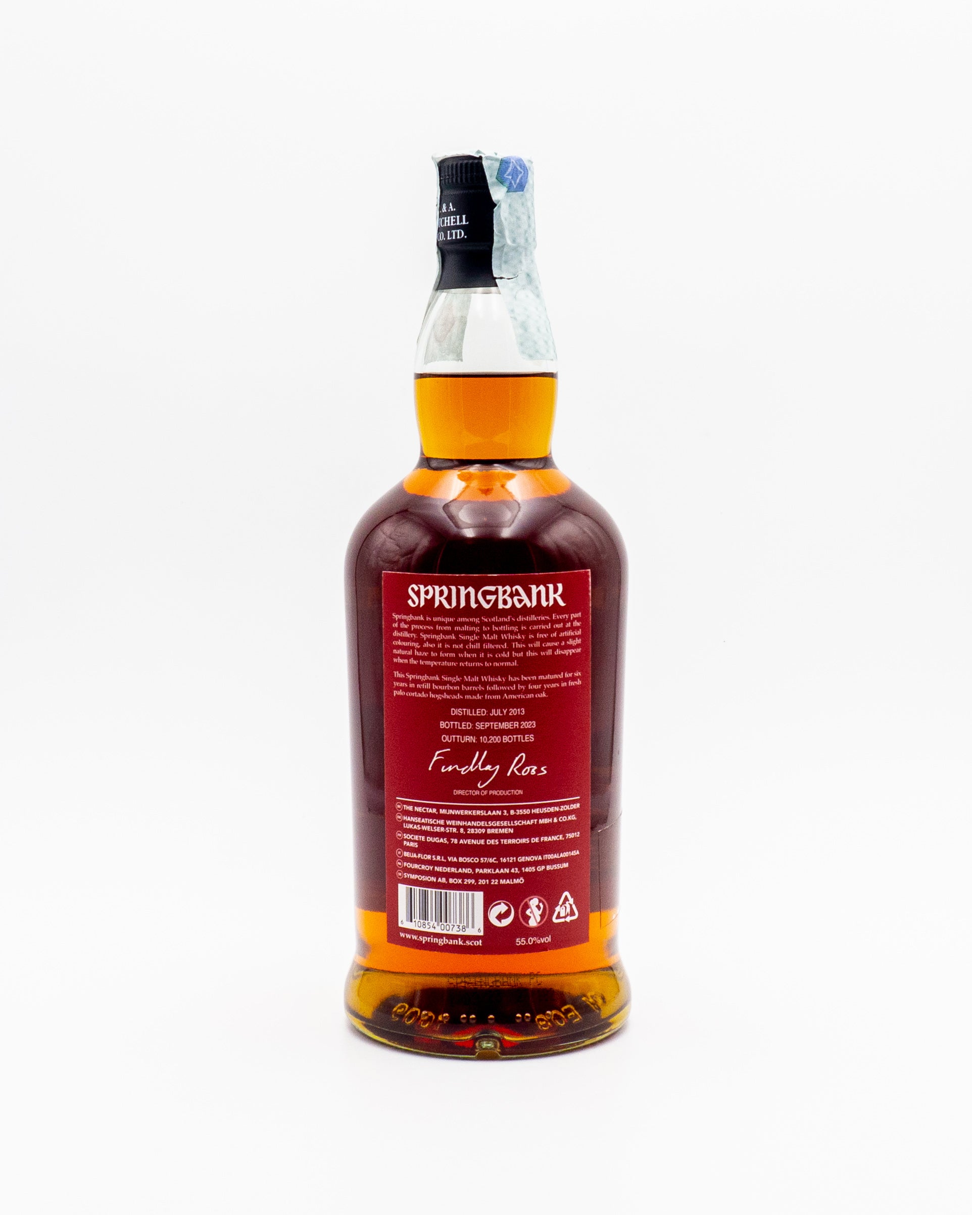 Whisky Springbank 10yo Palo Cortado Cask Limited Edition - Springbank