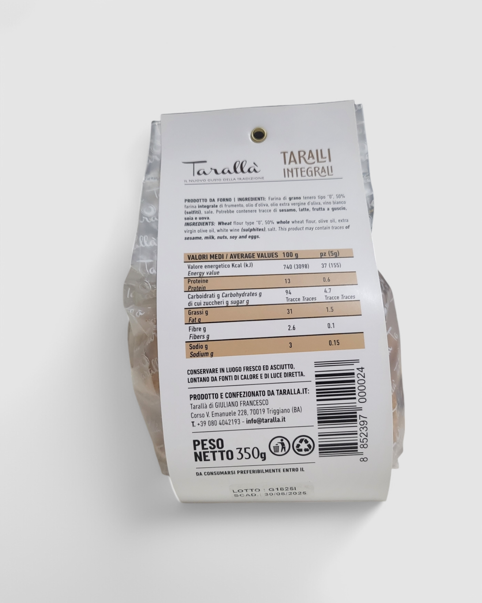 Taralli Integrali Tarallà