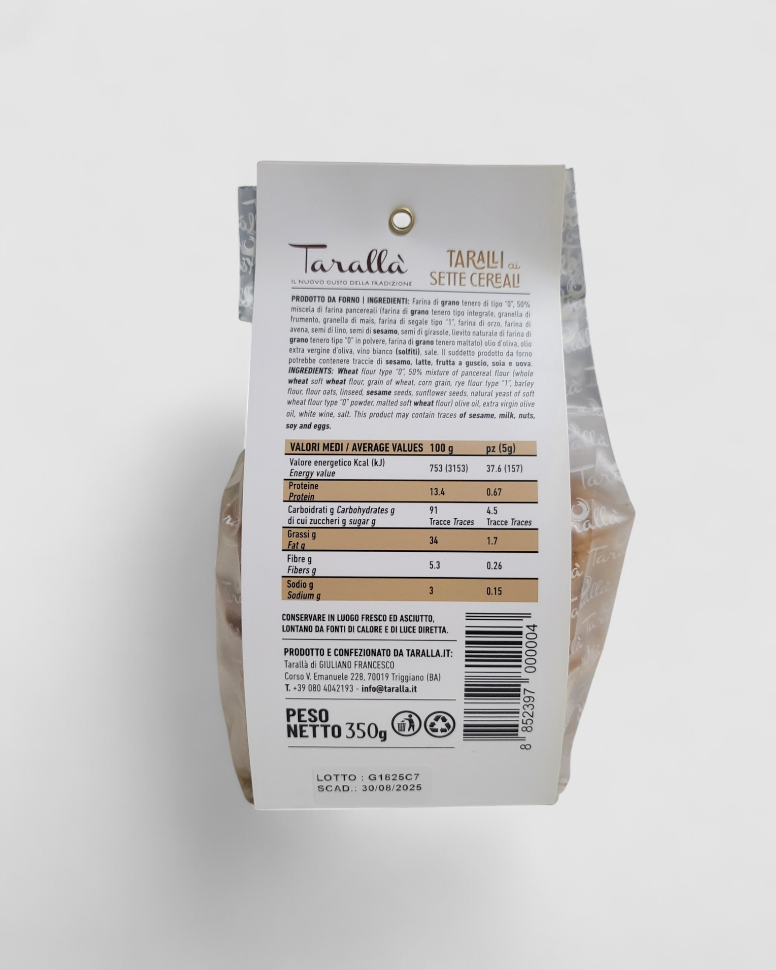 Taralli ai Sette Cereali Tarallà