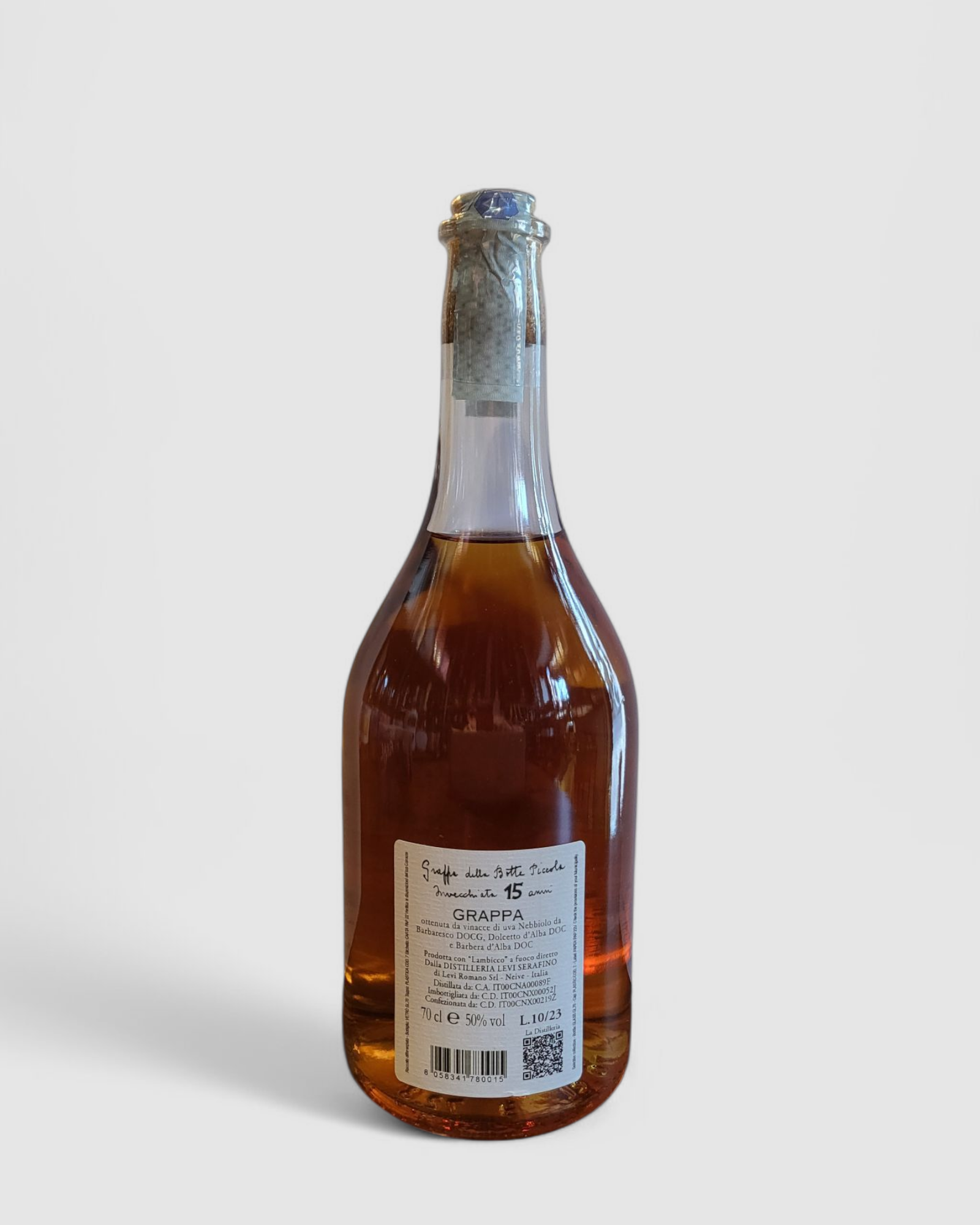 Grappa della botte piccola invecchiata 15 anni - Distilleria Romano Levi