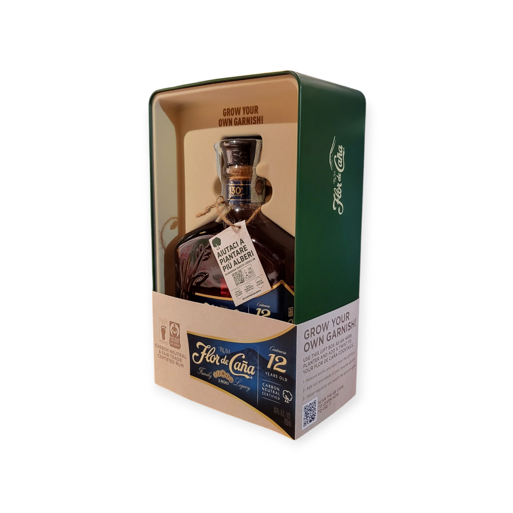 Rum Flor de Cana 12yo Centenario Gift Pack