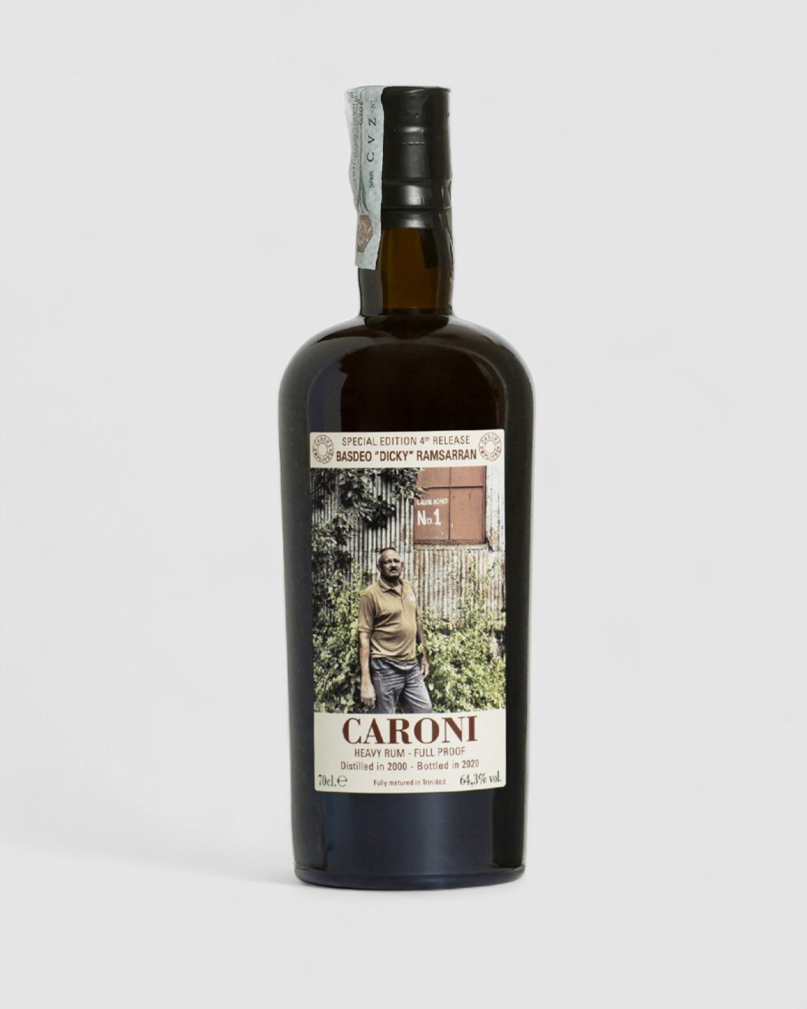 Rum Caroni Employees 4th Release 20 Y.O. 2000 Full Proof - Baseo "Dicky" Ramsarran