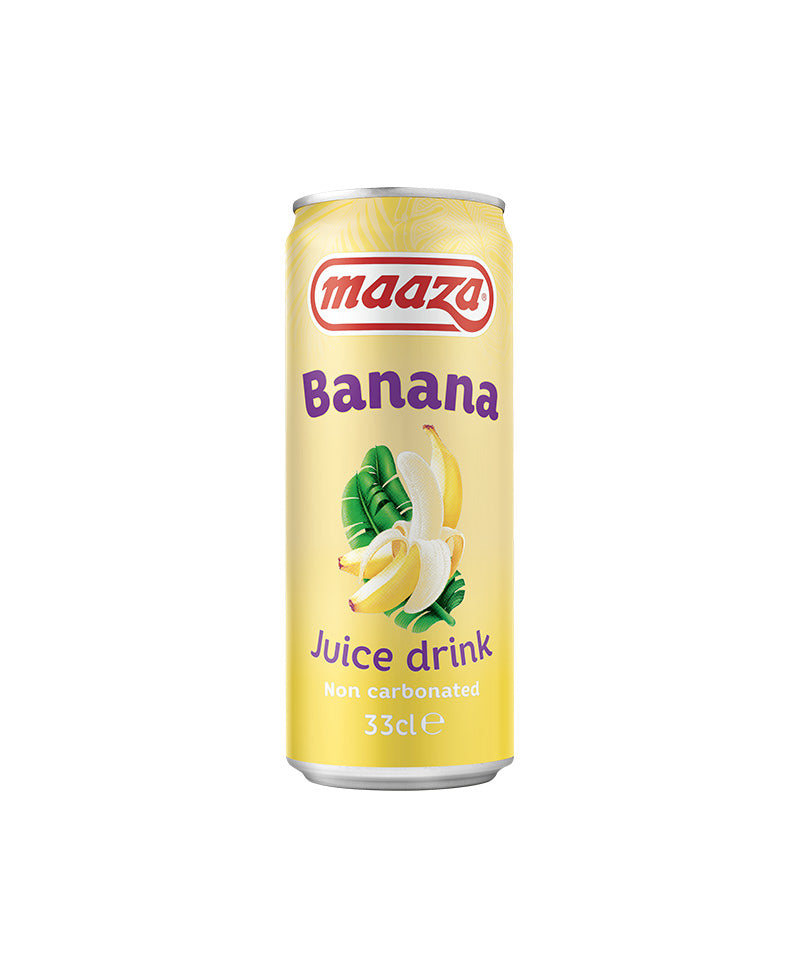 Banana Succo Di Frutta In Lattina - Maaza  In Confezione Da 24