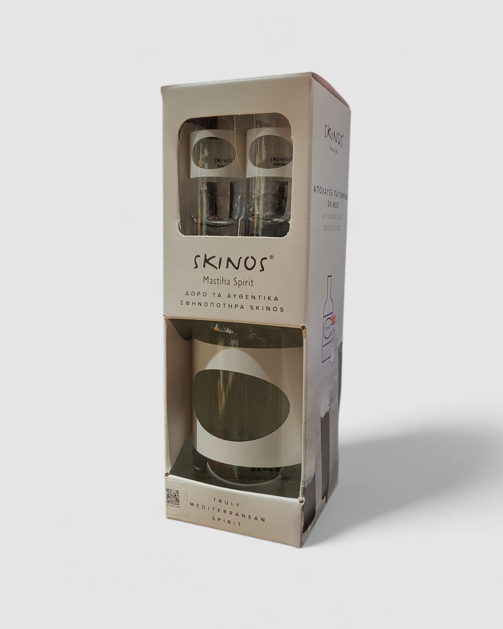 Skinos Mastiha Spirits Giftbox con 2 bicchieri