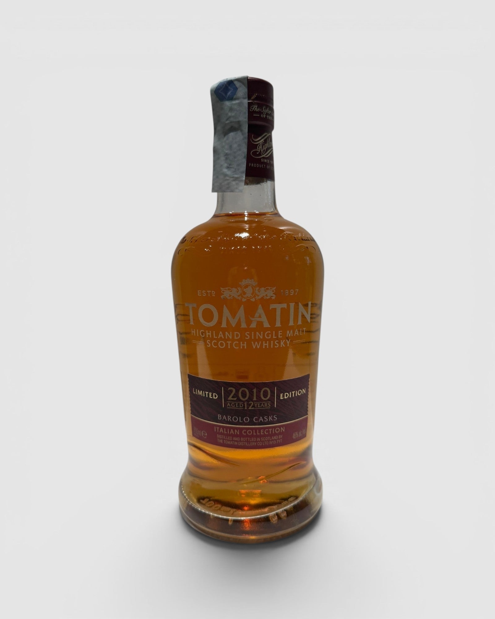 Tomatin 12 Yo Italian Collection Barolo Cask 2010 - Limited Edition