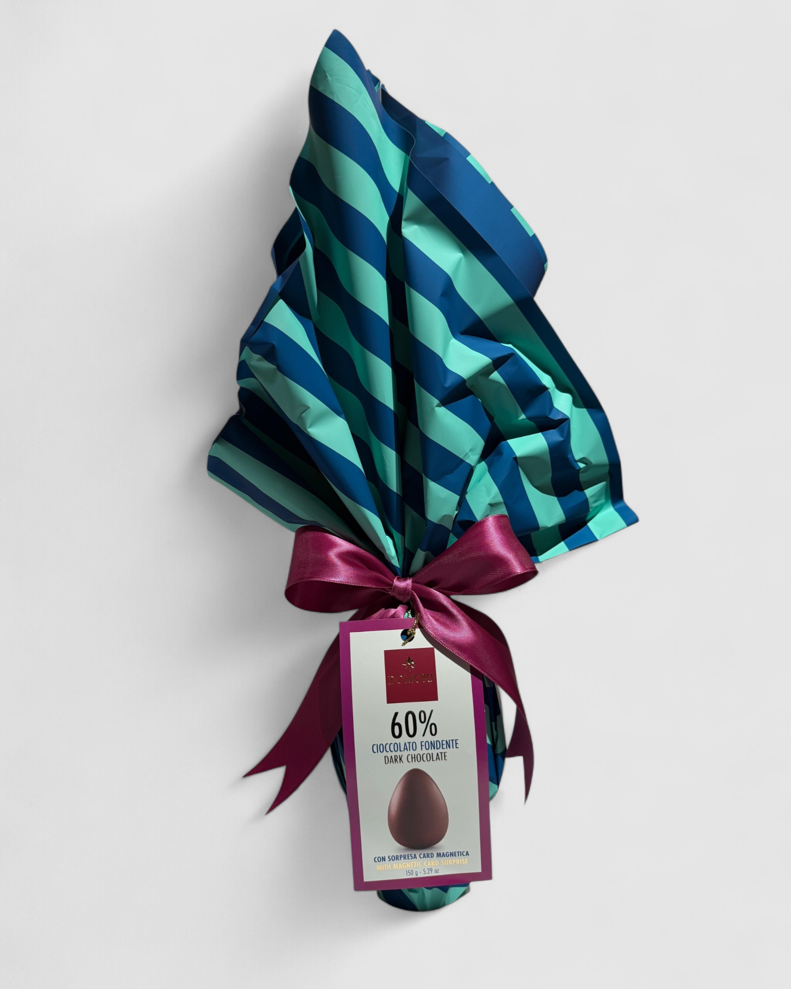 Uovo al 60% cioccolato fondente con ciuffo - Domori